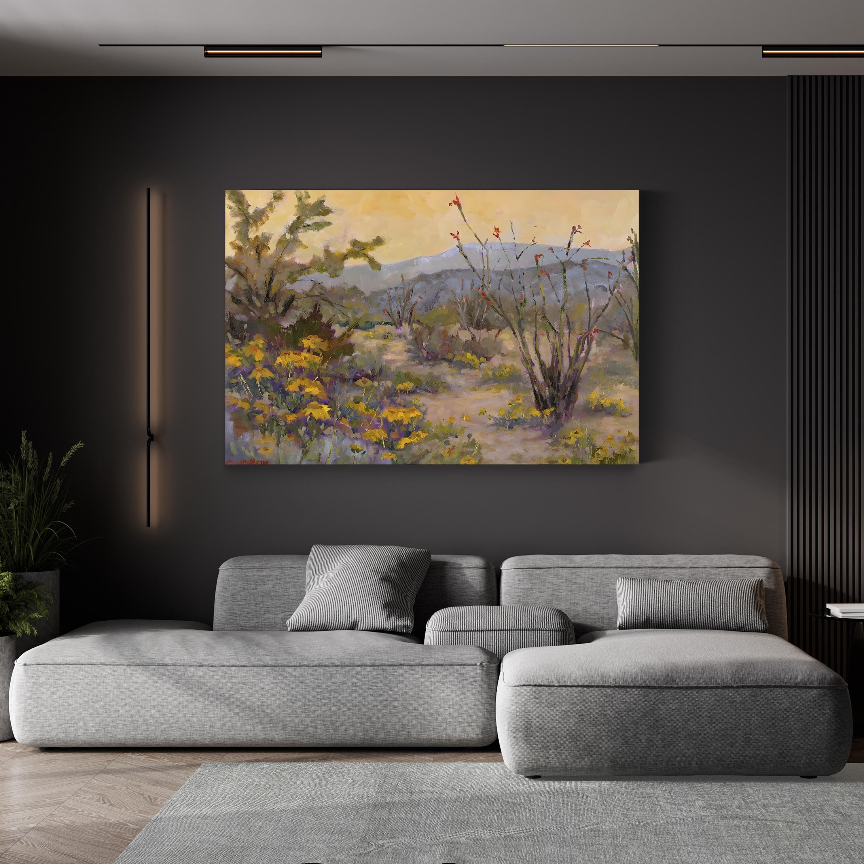 Desert Repose IV Wall Art – Southwestern Desert Landscape by Nanette Oleson