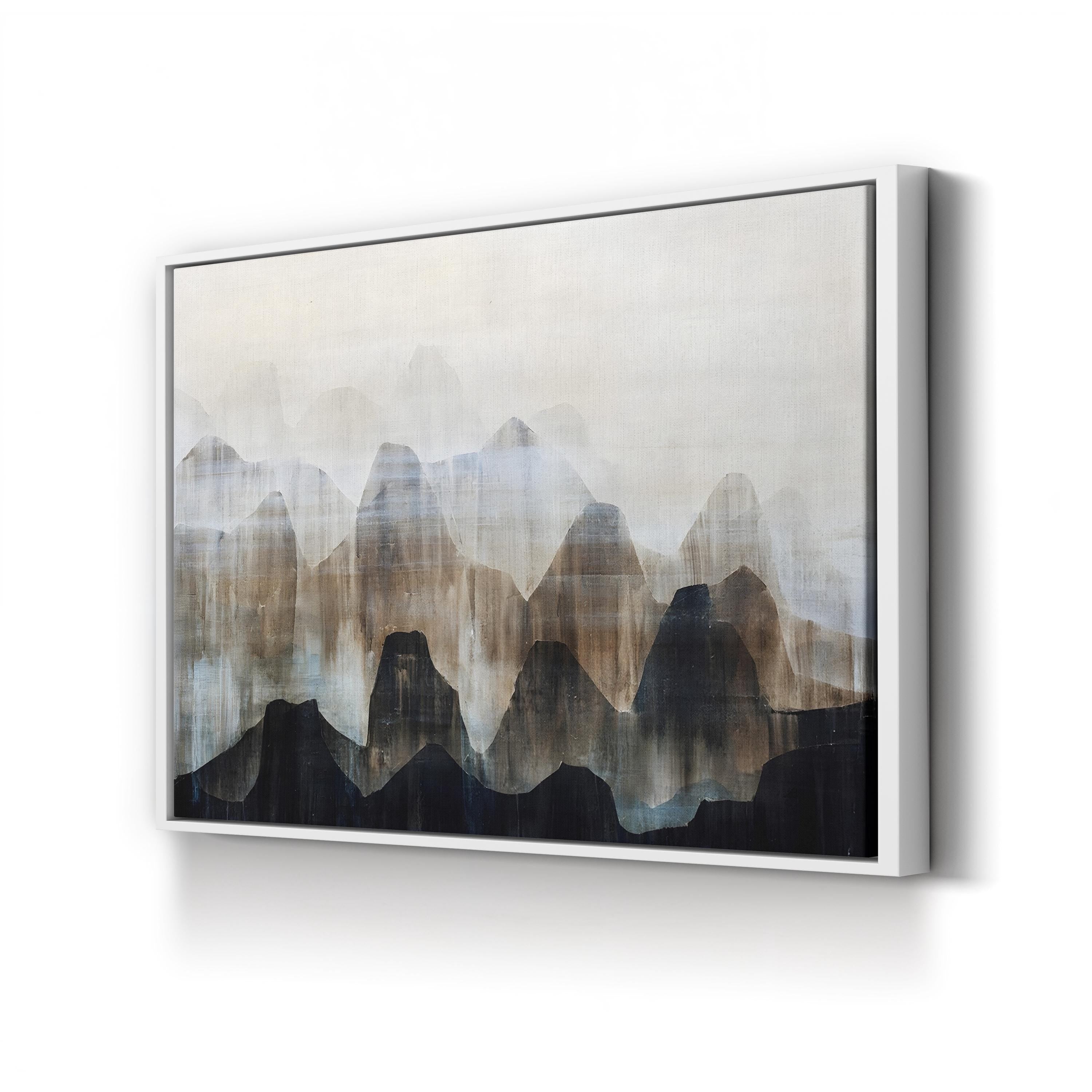Distant Vistas II Wall Art by Farrell Douglass | Abstract Mountain Landscape in Earth Tones
