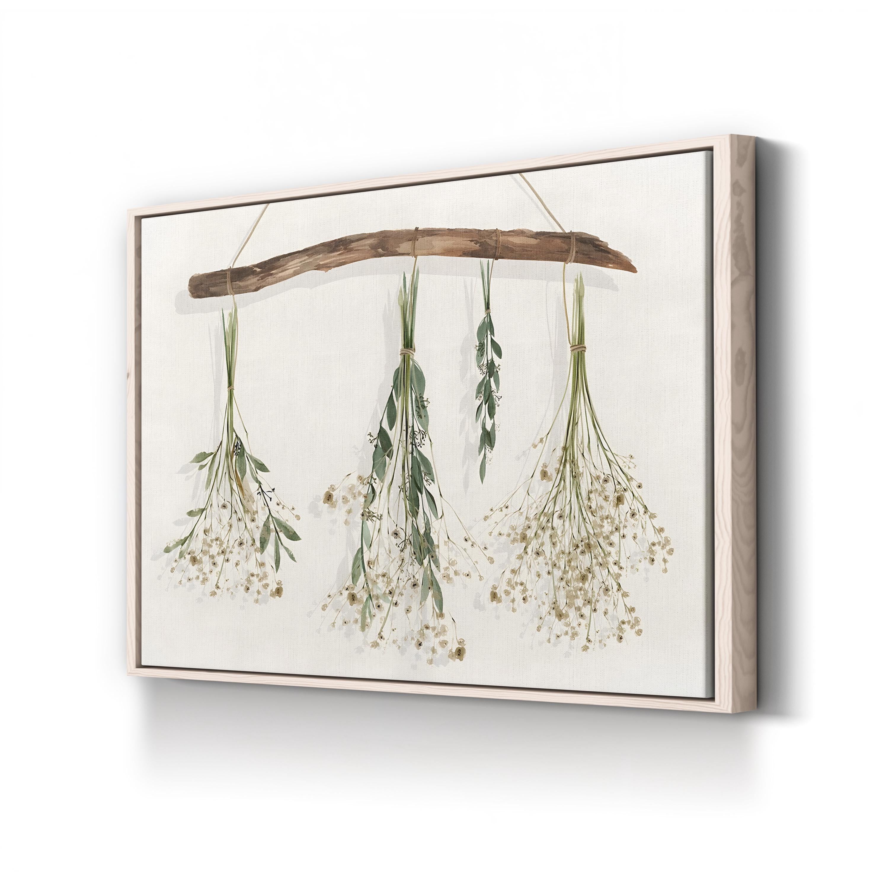 Drying Flowers by Isabelle Z canvas print in Natural Frame Canvas