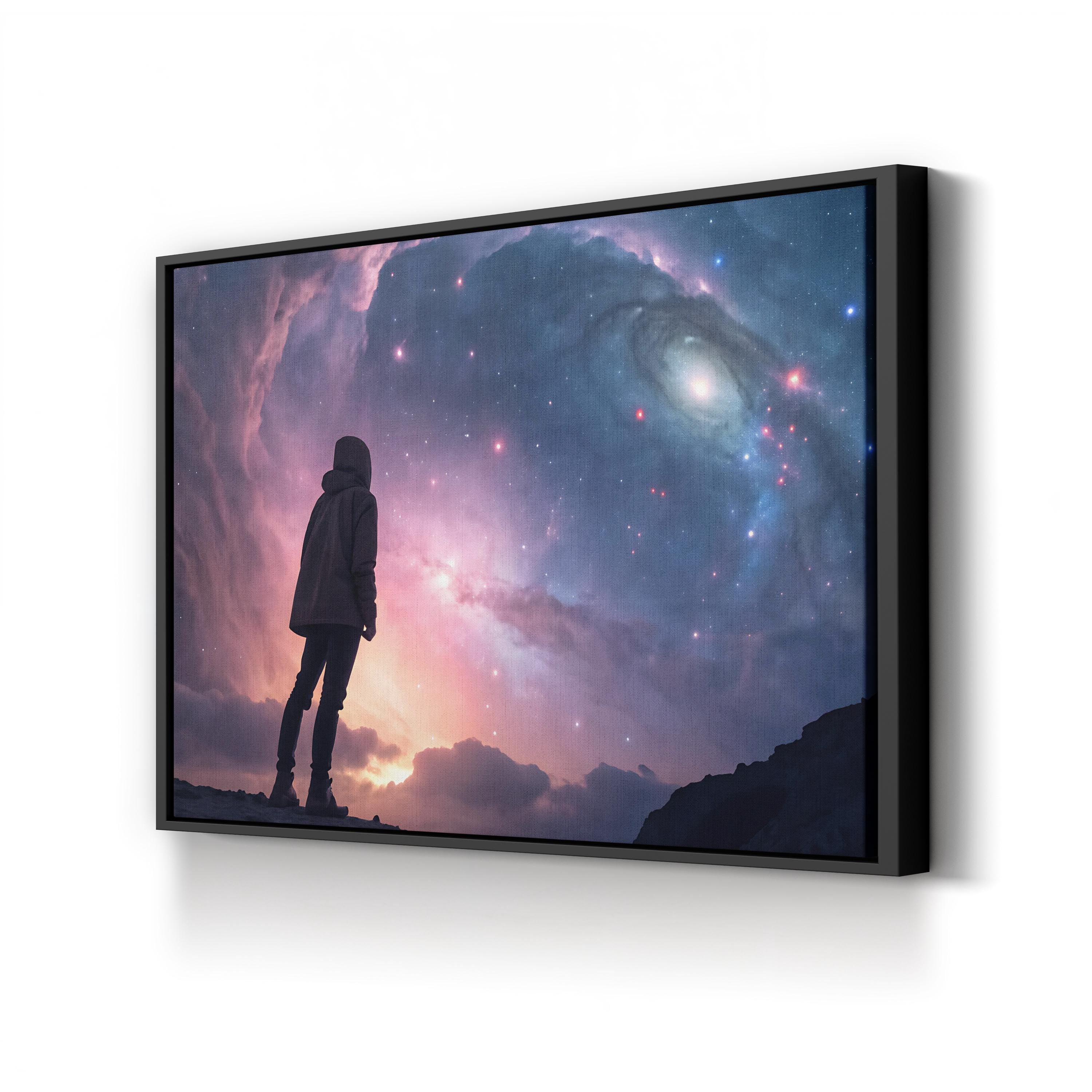 Celestial Night Sky – Period Illustration Wall Art | Cosmic Stars Canvas Print