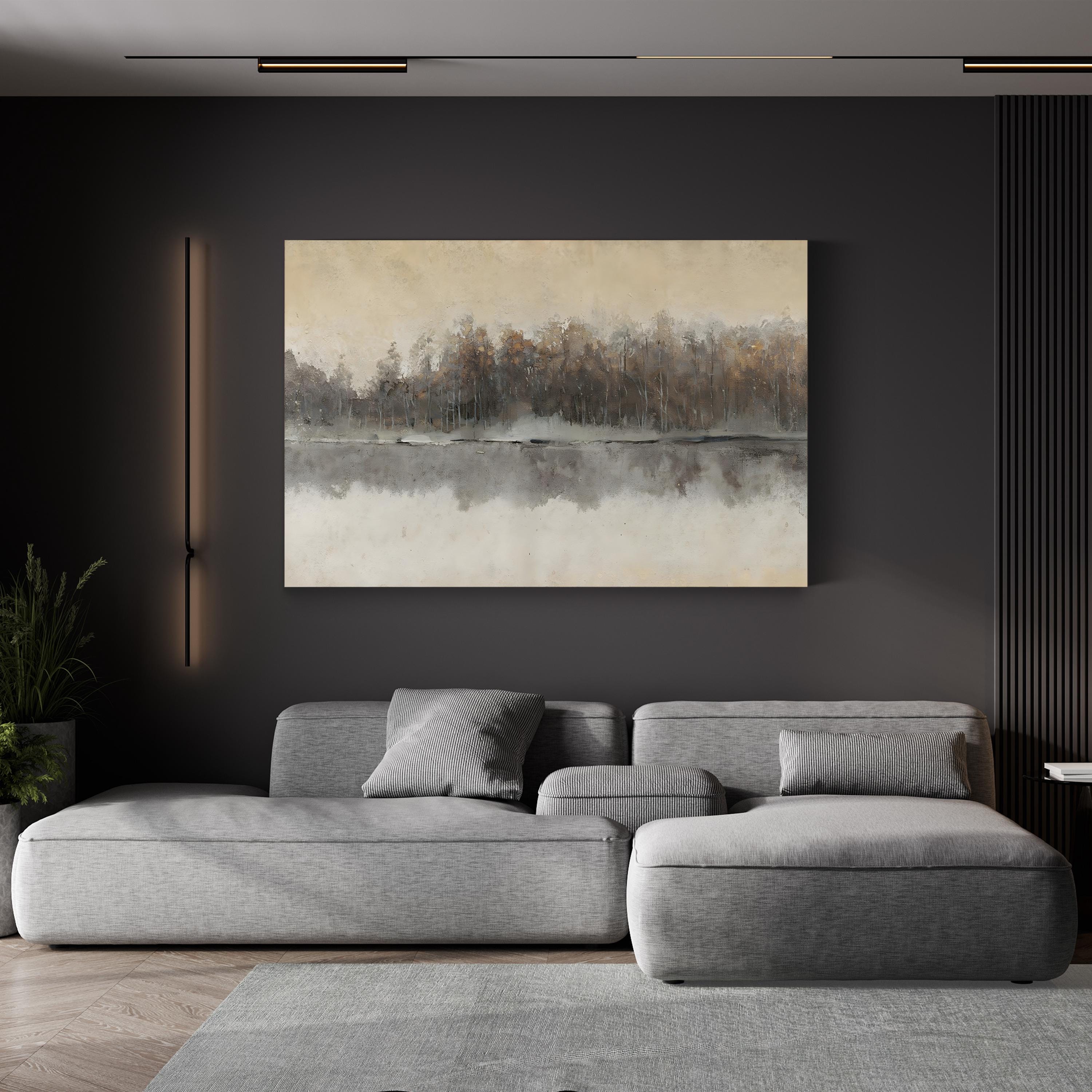 Edgewater II Misty Reflection – Tim O’Toole Wall Art | Contemporary Landscape Canvas Print