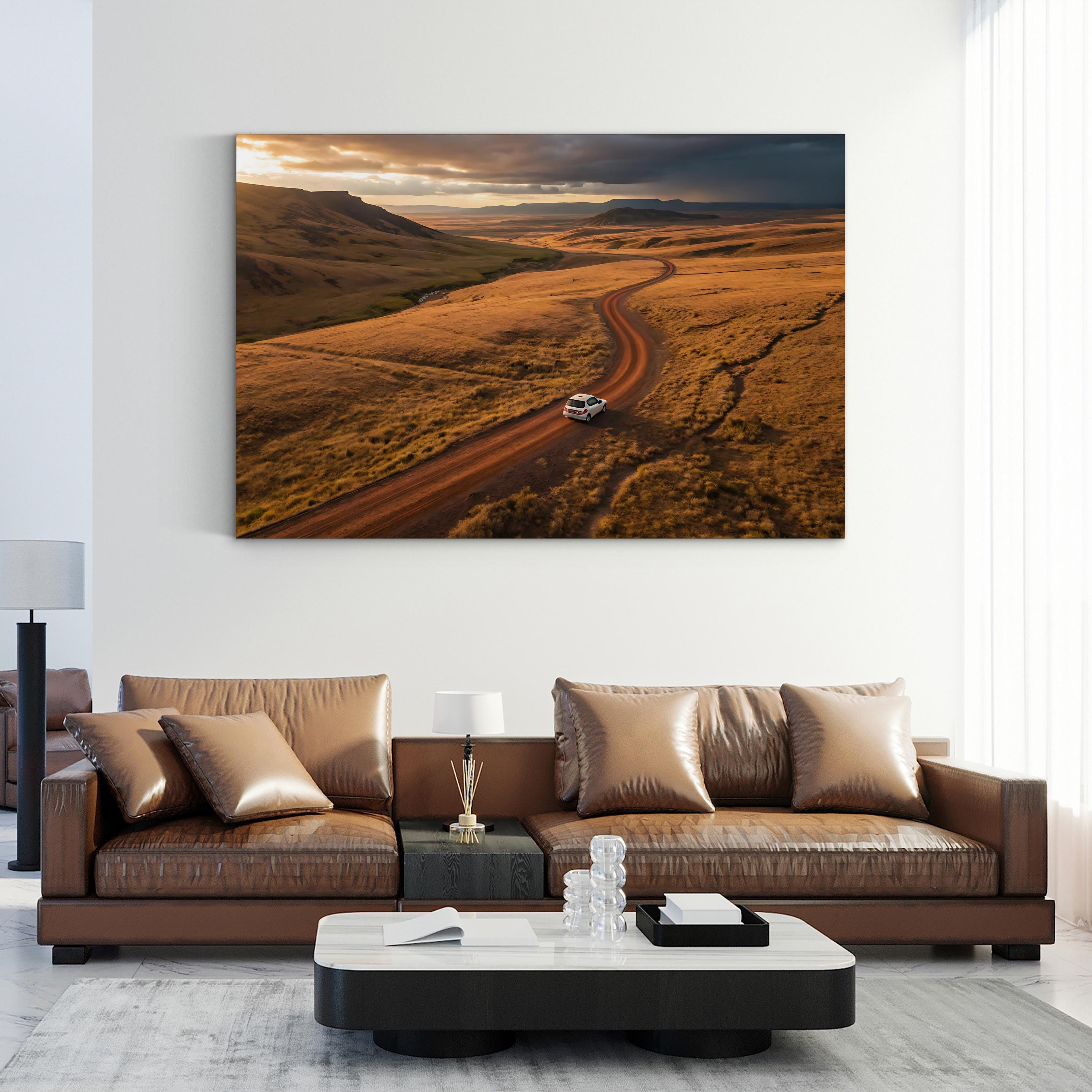 Iceland Mars Volcanic Terrain – Vintage Photography Wall Art | Rugged Landscape Canvas Print