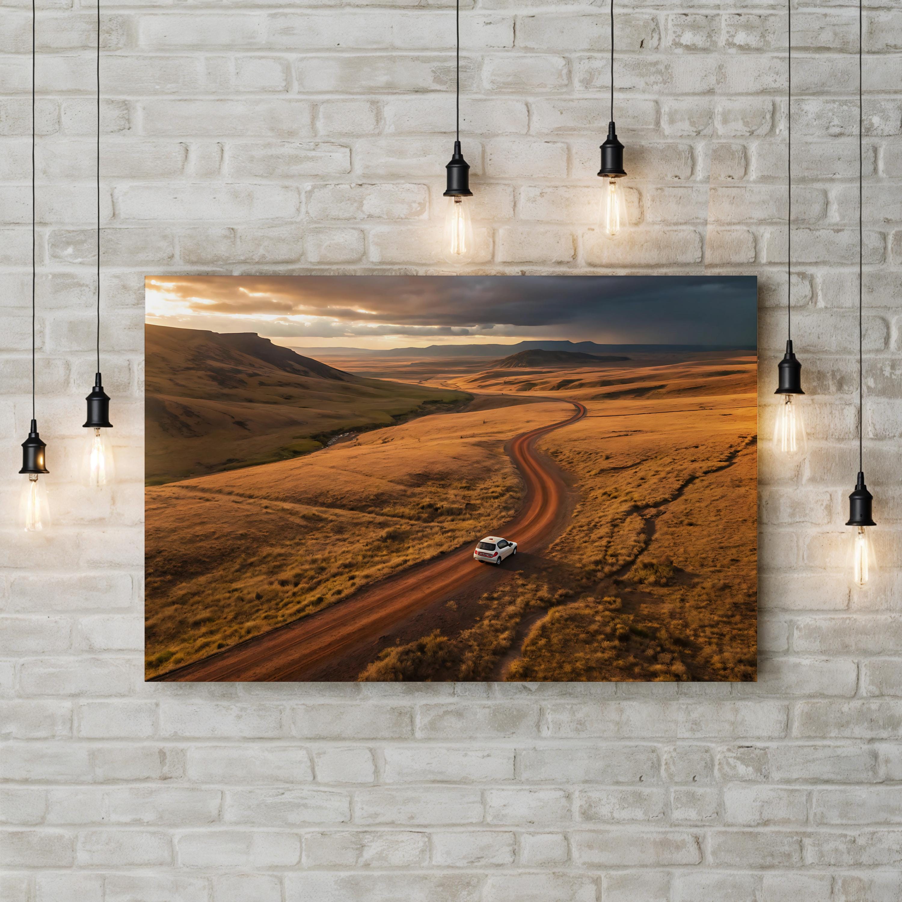 Iceland Mars Volcanic Terrain – Vintage Photography Wall Art | Rugged Landscape Canvas Print