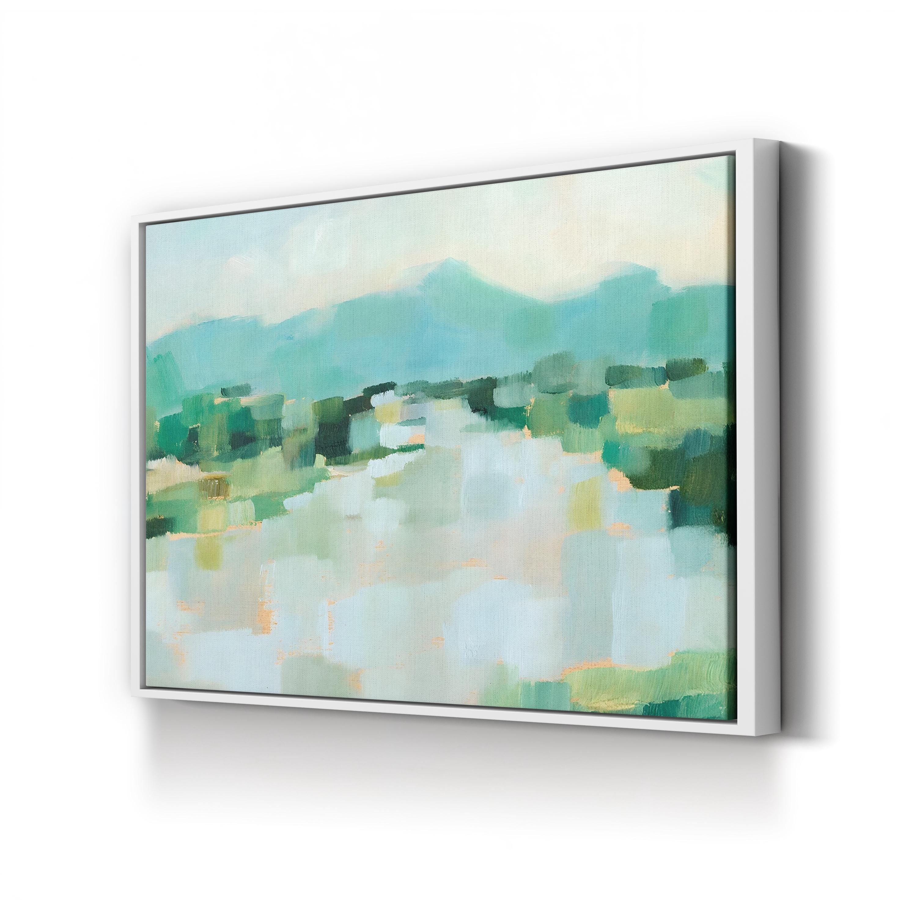Emerald Island II Wall Art – Ethan Harper | Contemporary Green Landscape Canvas Print
