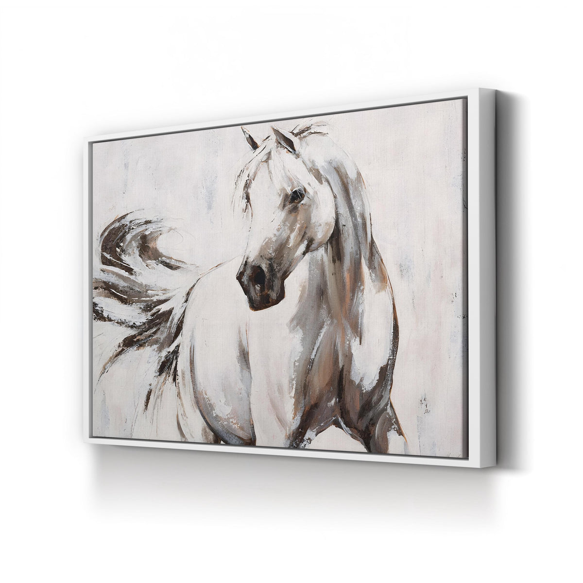 Every Move, by Sydney Edmunds canvas print in White Framed Canvas