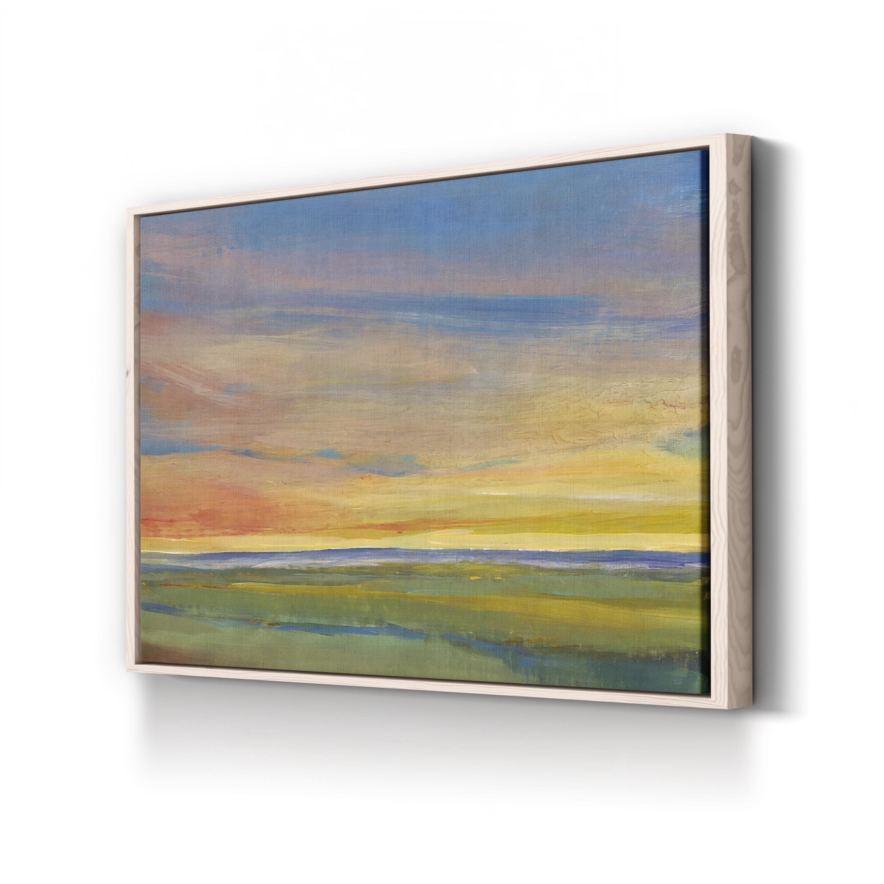 Fading Light I Abstract Canvas Wall Art – Minimalist Sunset Landscape by Tim O’Toole