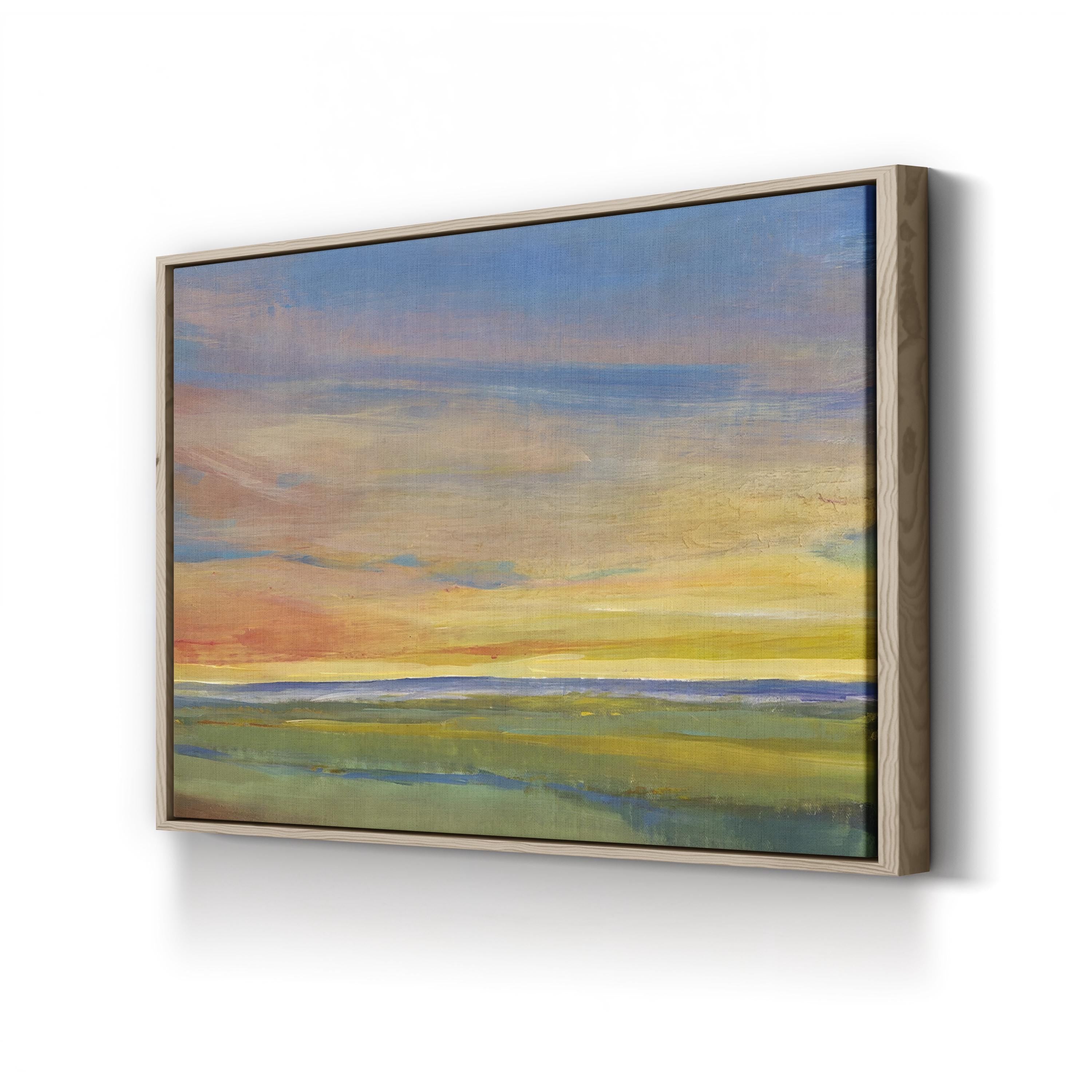 Fading Light I Abstract Canvas Wall Art – Minimalist Sunset Landscape by Tim O’Toole