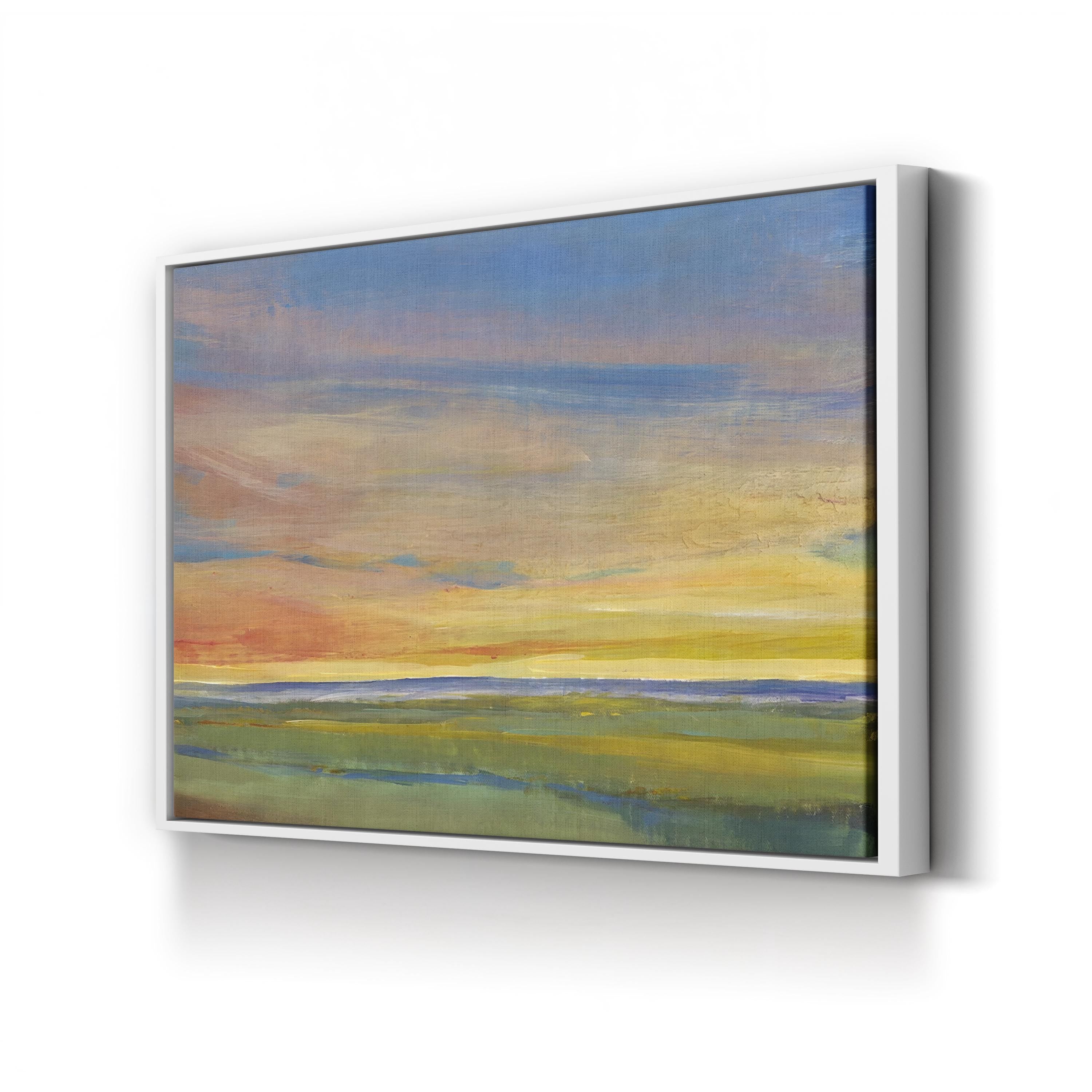 Fading Light I Abstract Canvas Wall Art – Minimalist Sunset Landscape by Tim O’Toole