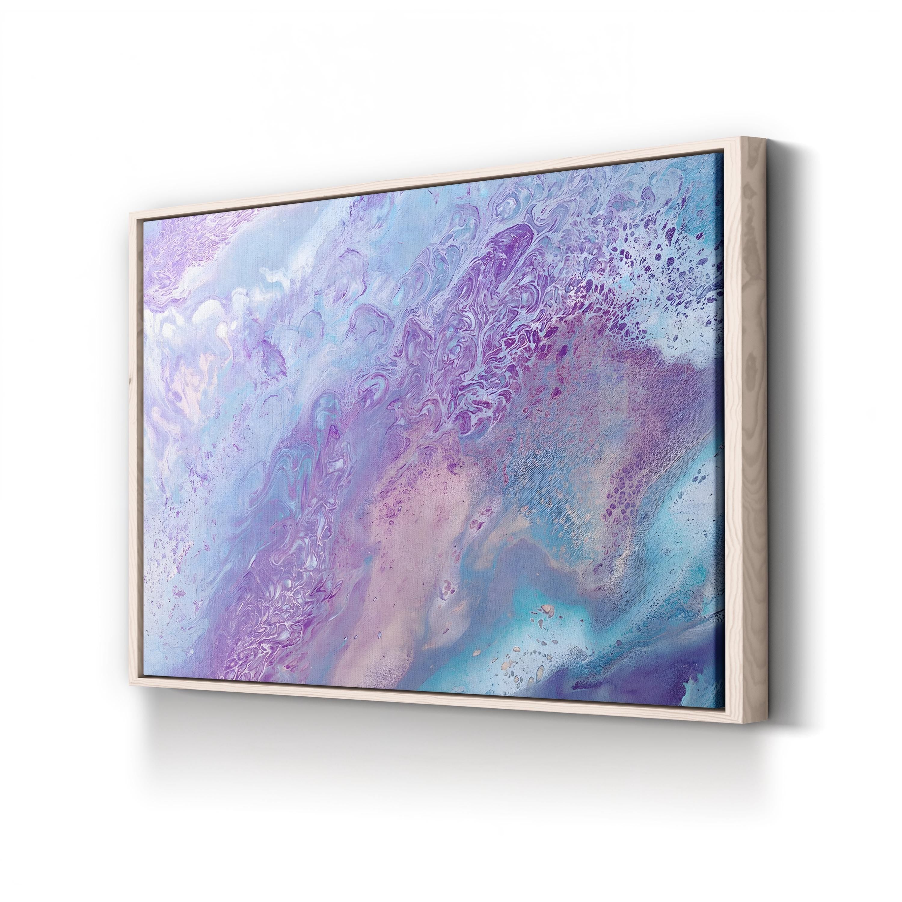 Fairy Floss III Abstract Canvas Art Print – Pastel Modern Wall Decor