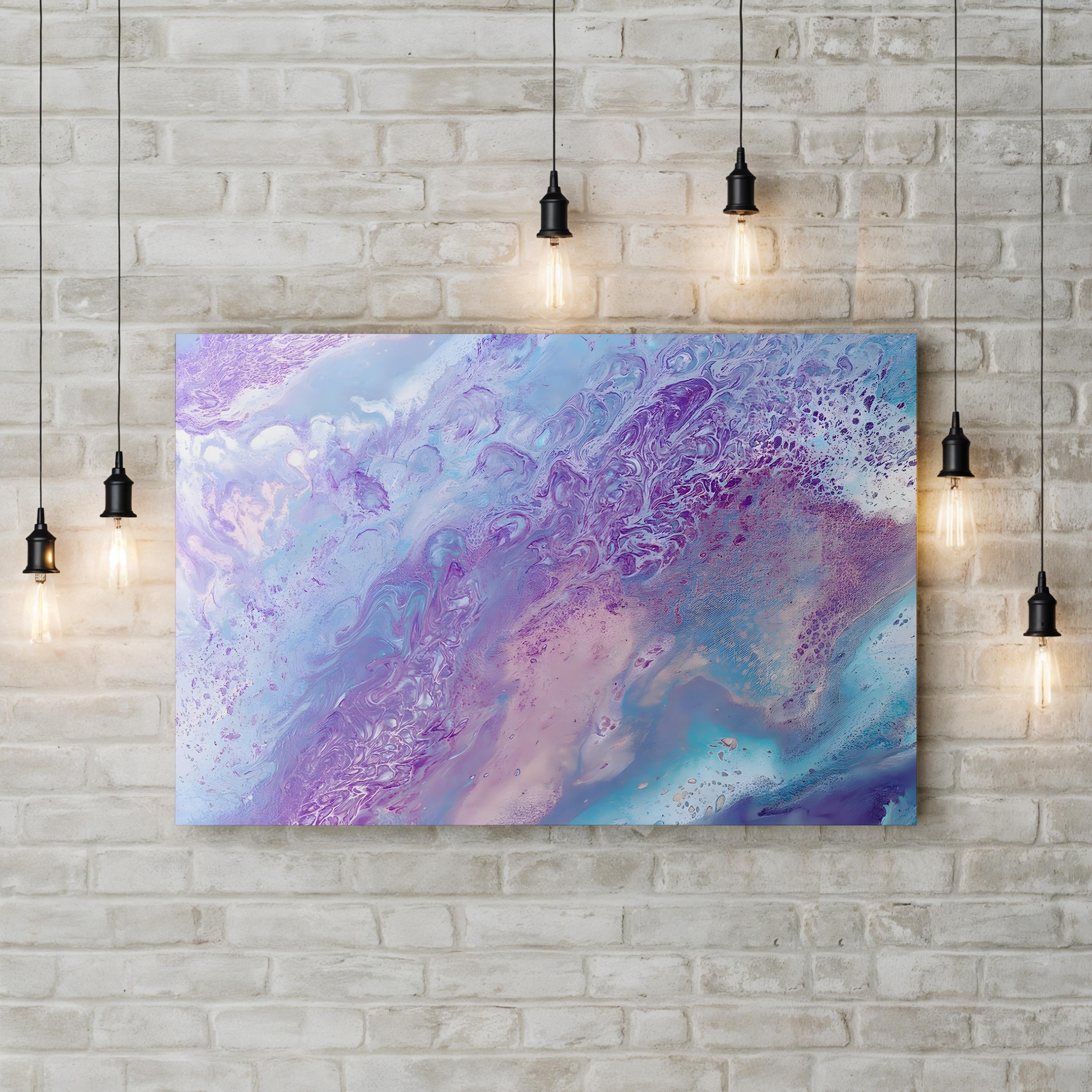 Fairy Floss III Abstract Canvas Art Print – Pastel Modern Wall Decor