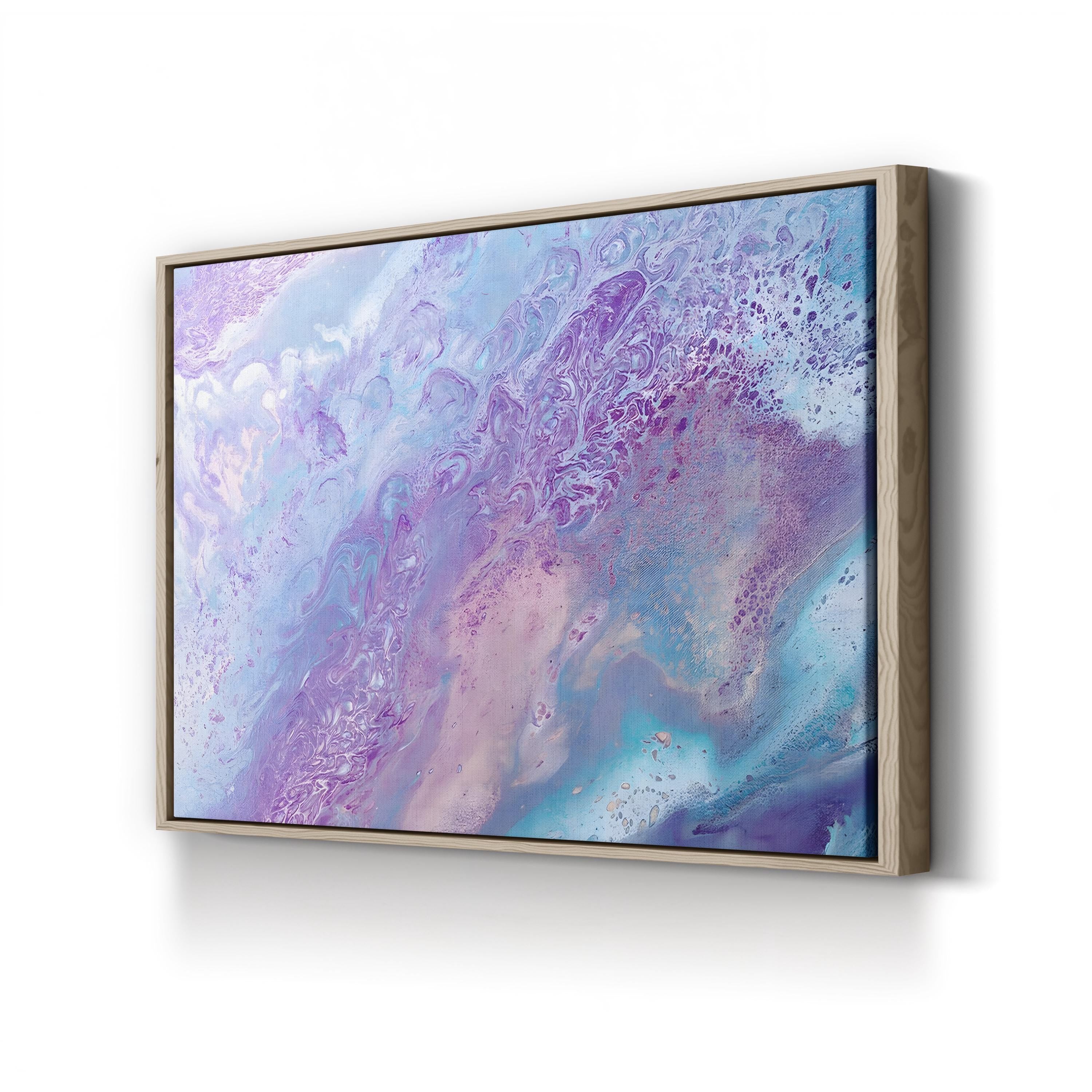 Fairy Floss III Abstract Canvas Art Print – Pastel Modern Wall Decor
