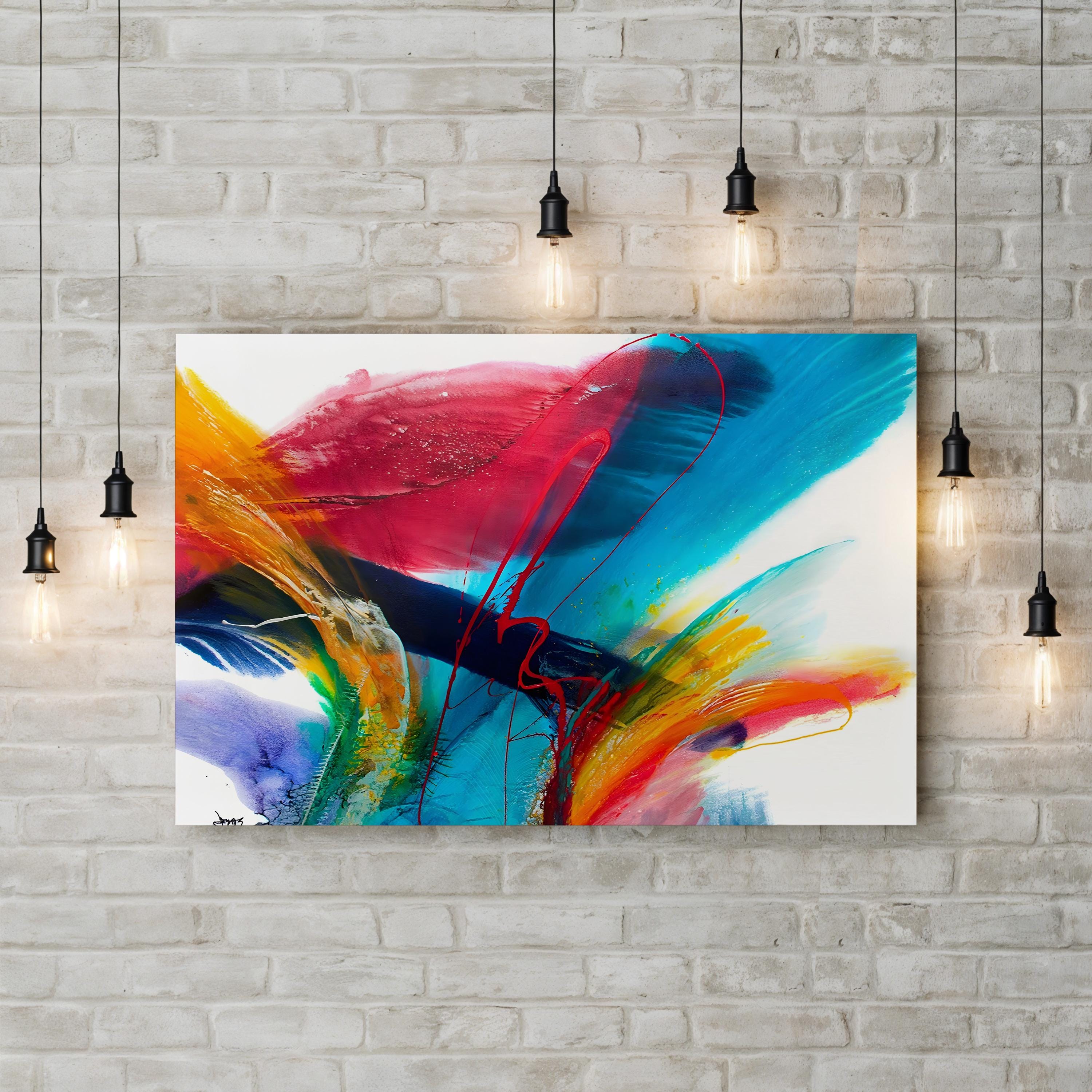Flourish II Canvas Art Print – Modern Abstract Floral Wall Art by Jonas Gerard