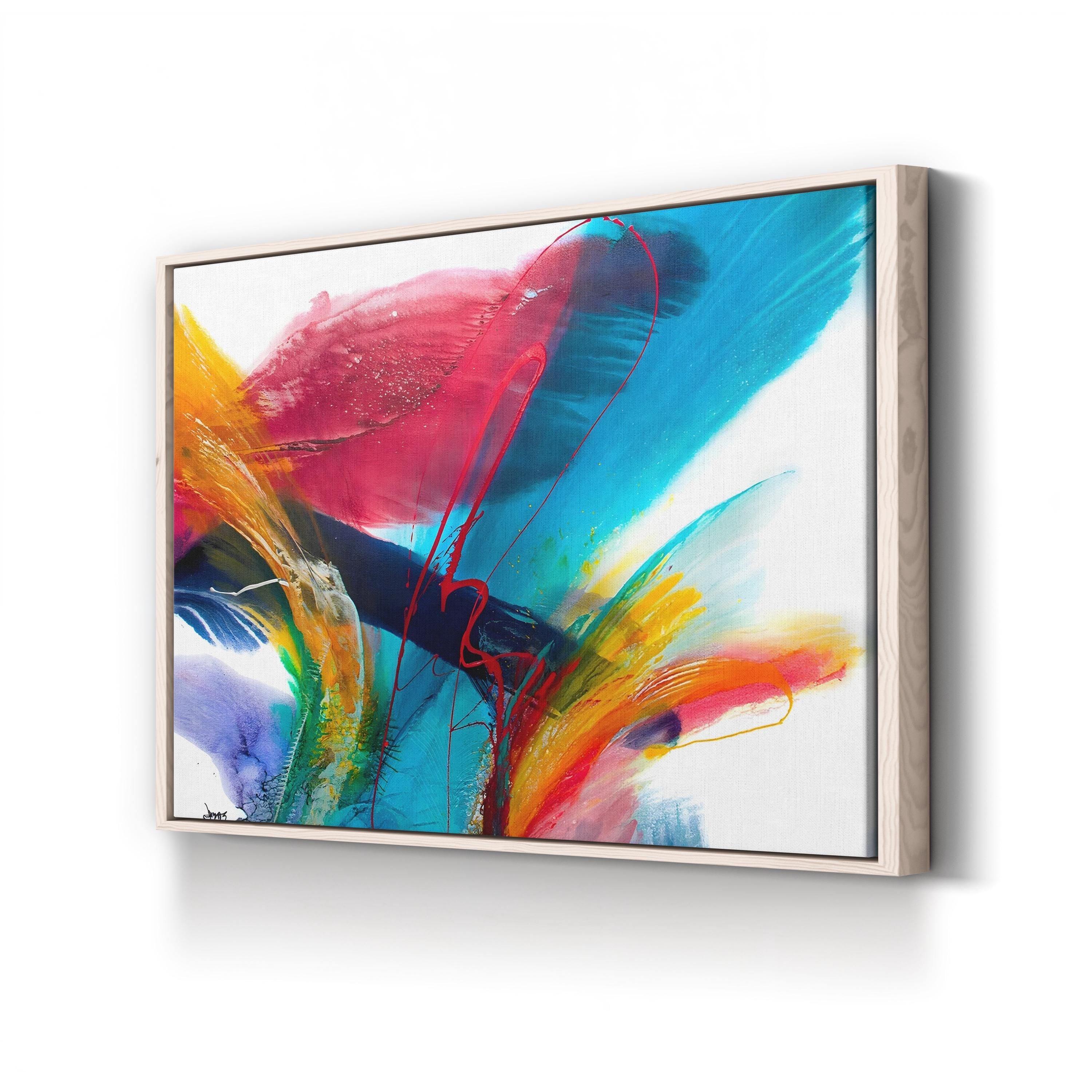 Flourish II Canvas Art Print – Modern Abstract Floral Wall Art by Jonas Gerard