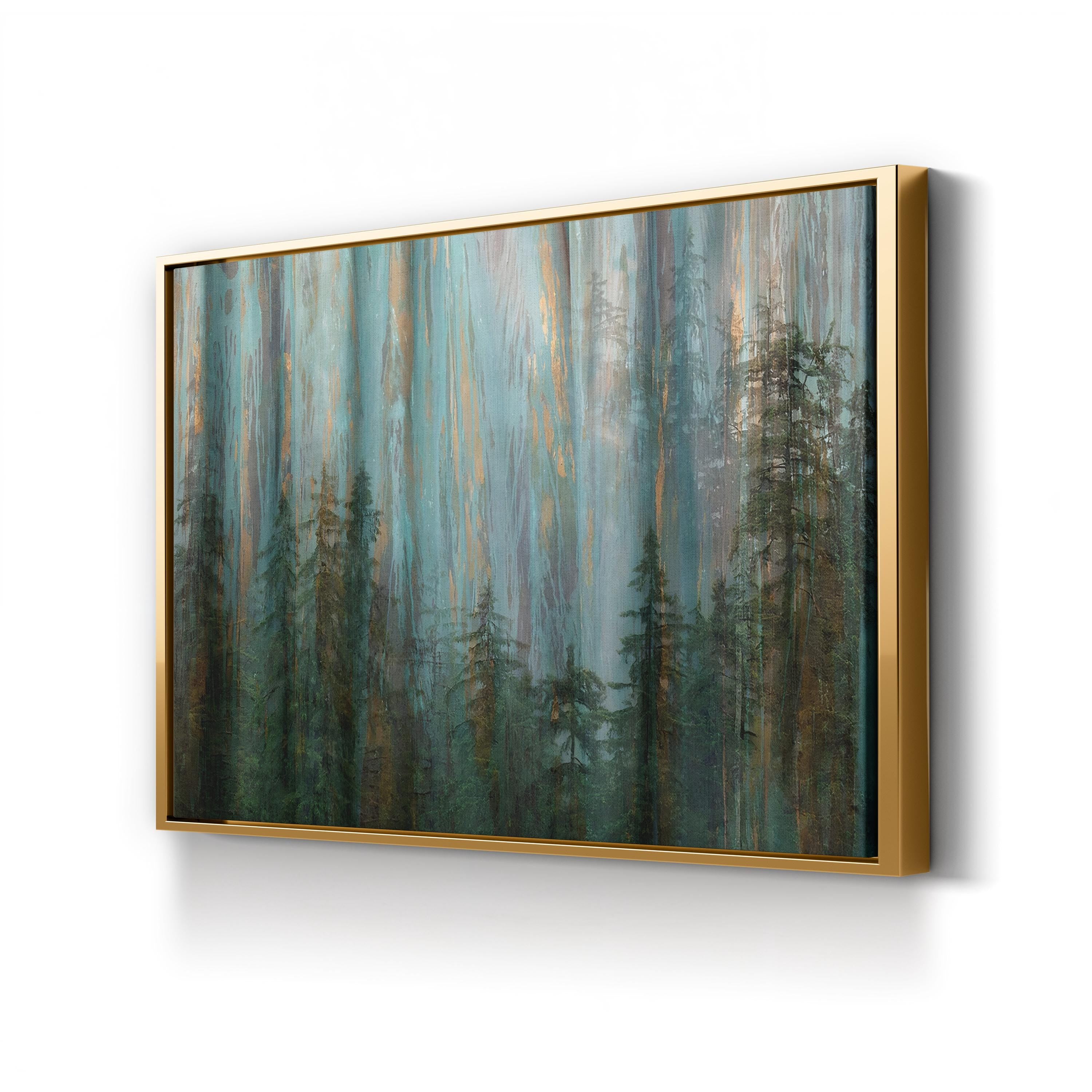 Forest I Wall Art – Tranquil Abstract Forest Canvas by Kathy Mahan