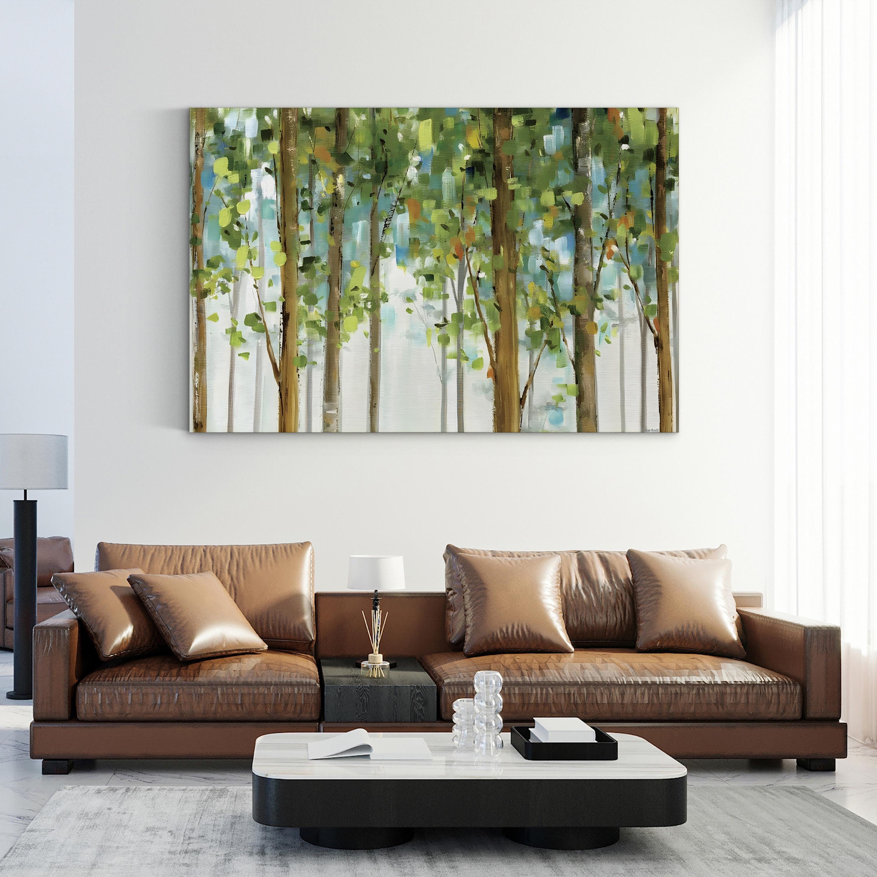Forest Study I Wall Art by Lisa Audit – Contemporary Abstract Forest Canvas