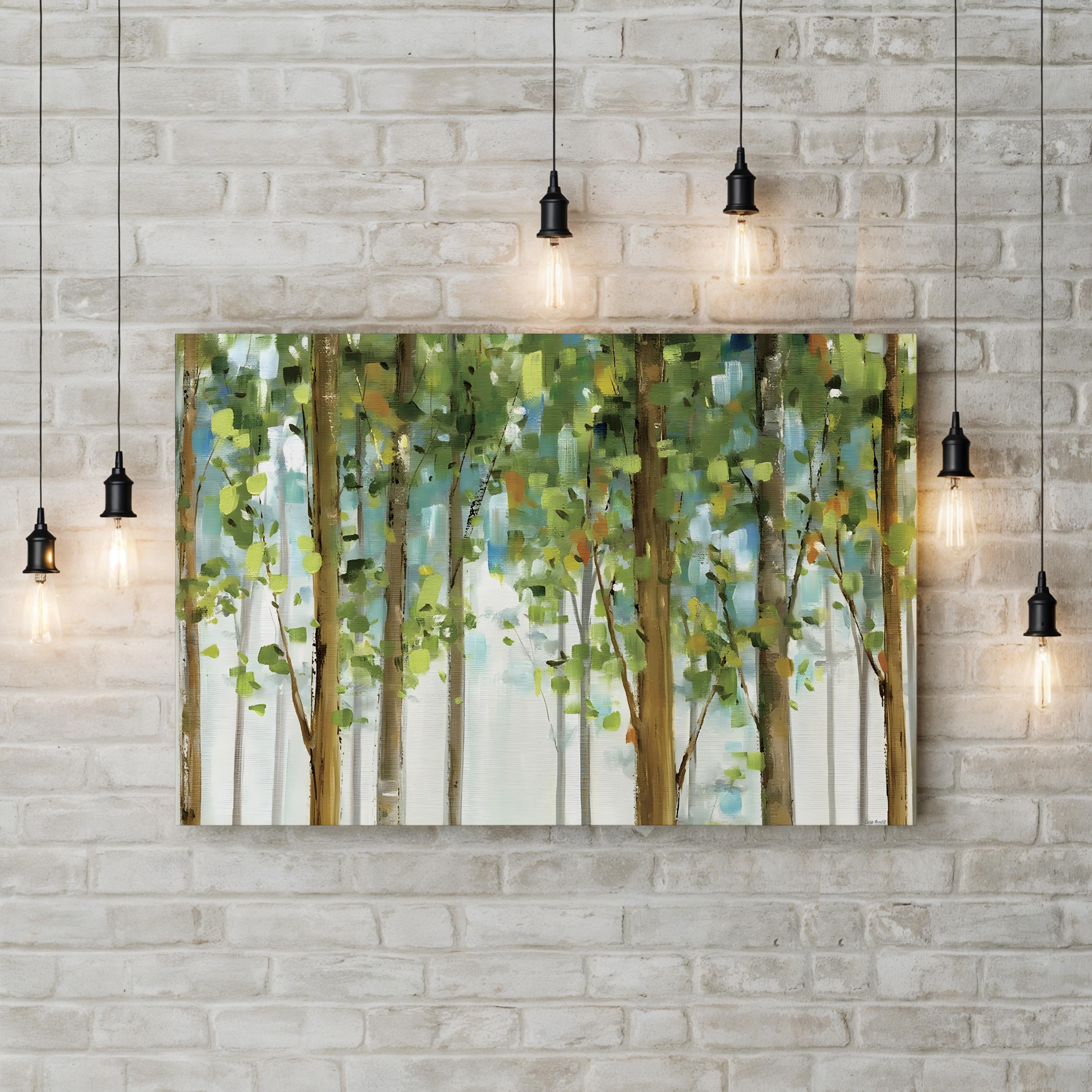 Forest Study I Wall Art by Lisa Audit – Contemporary Abstract Forest Canvas