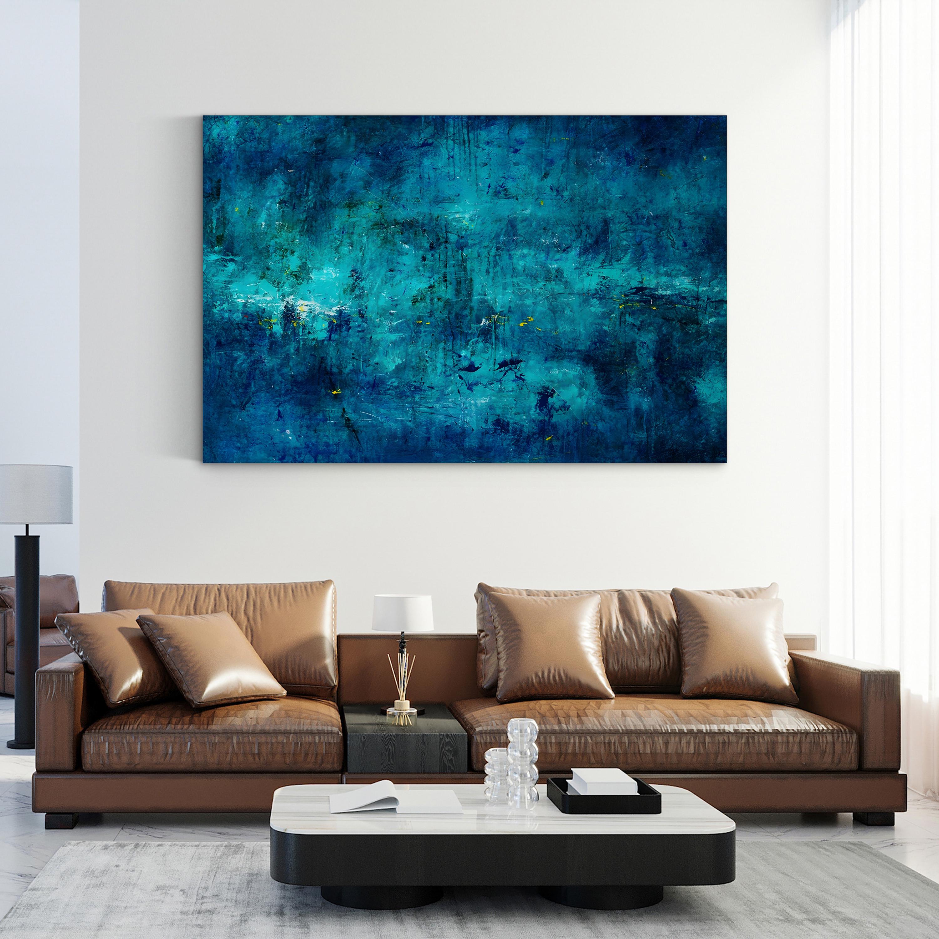 Cool-Toned Fountain of Youth Wall Art by Joshua Schicker