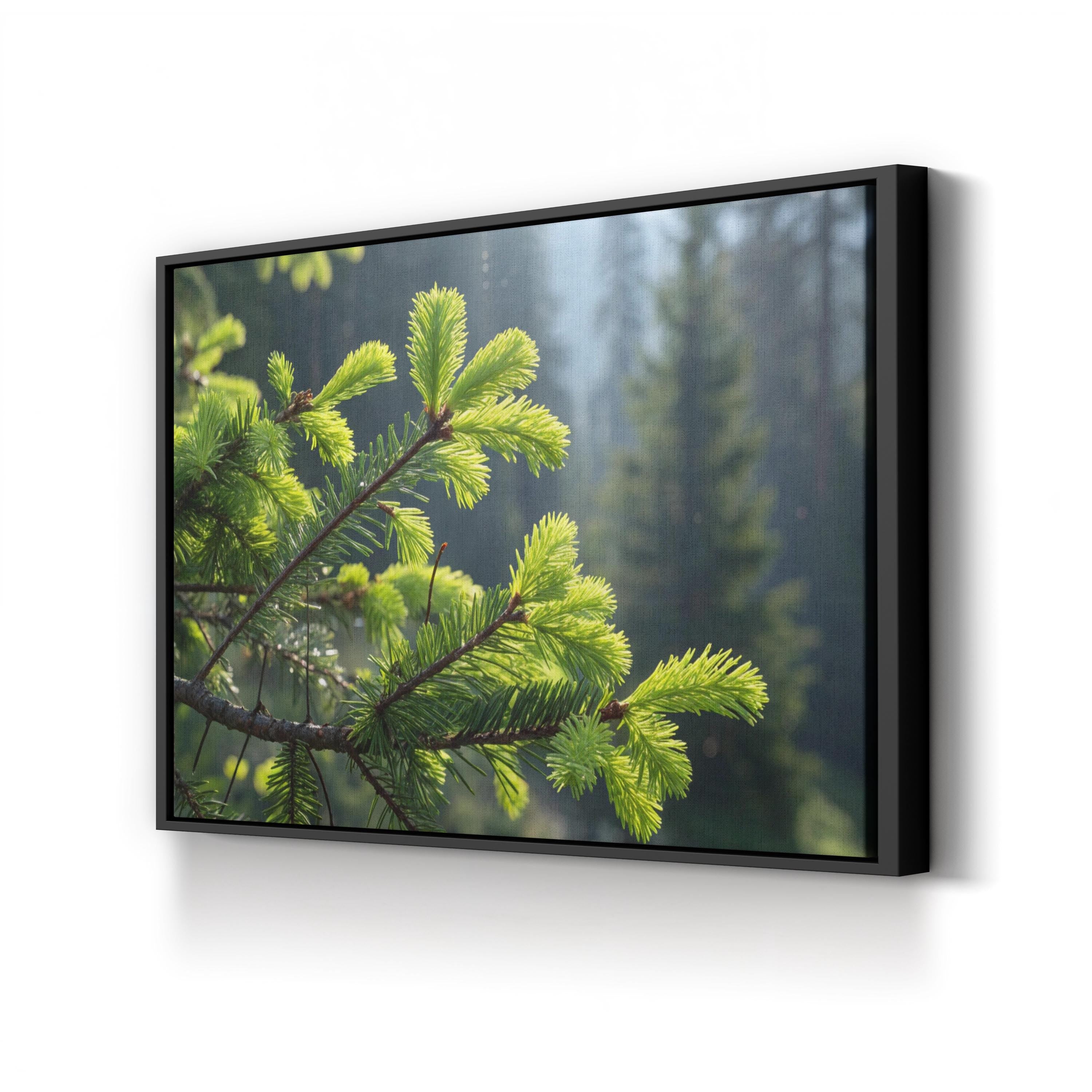 Pine Tree Needles Botanical – Vintage Photography Wall Art | Nature Canvas Print