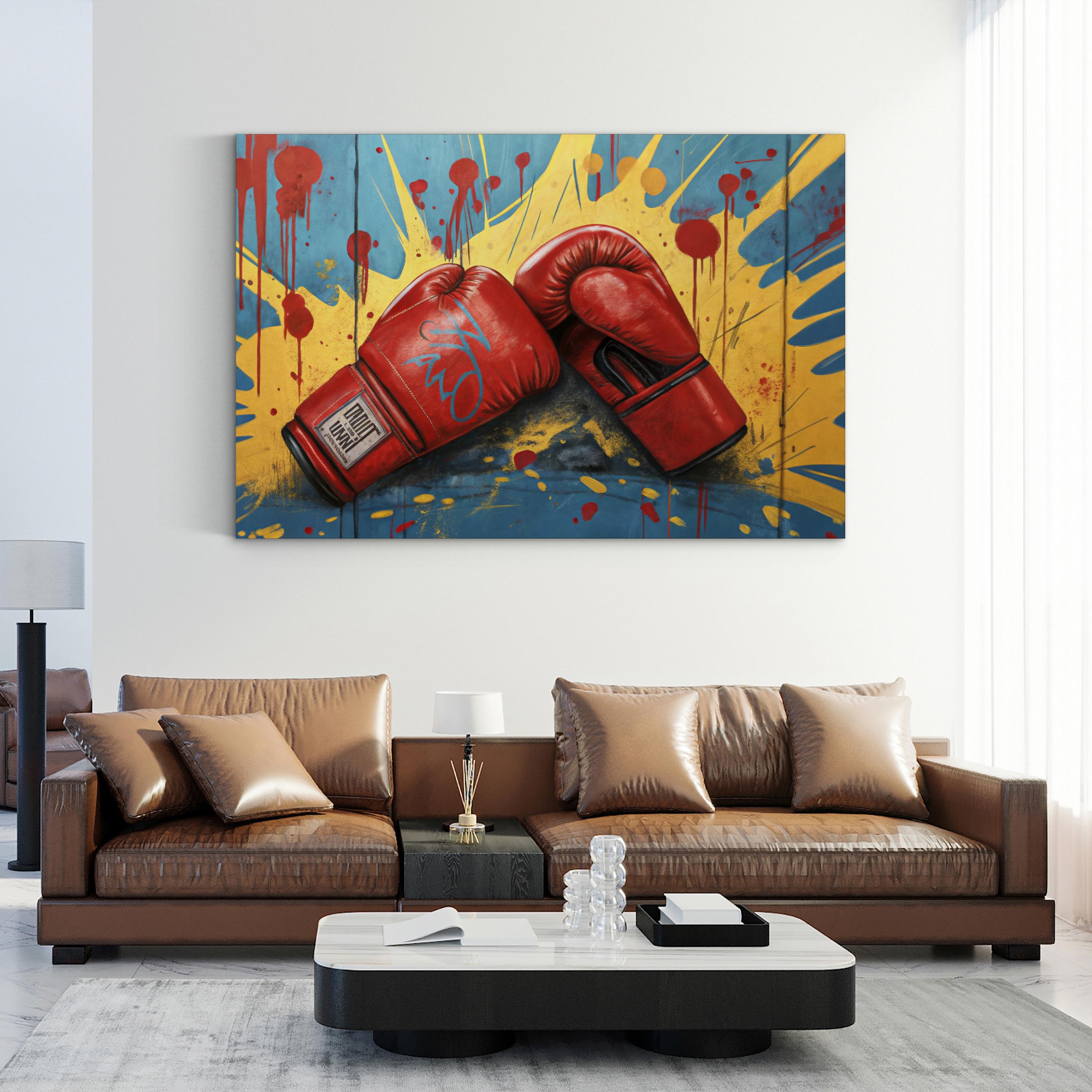 Palette Punch: The Art of Boxing Wall Art