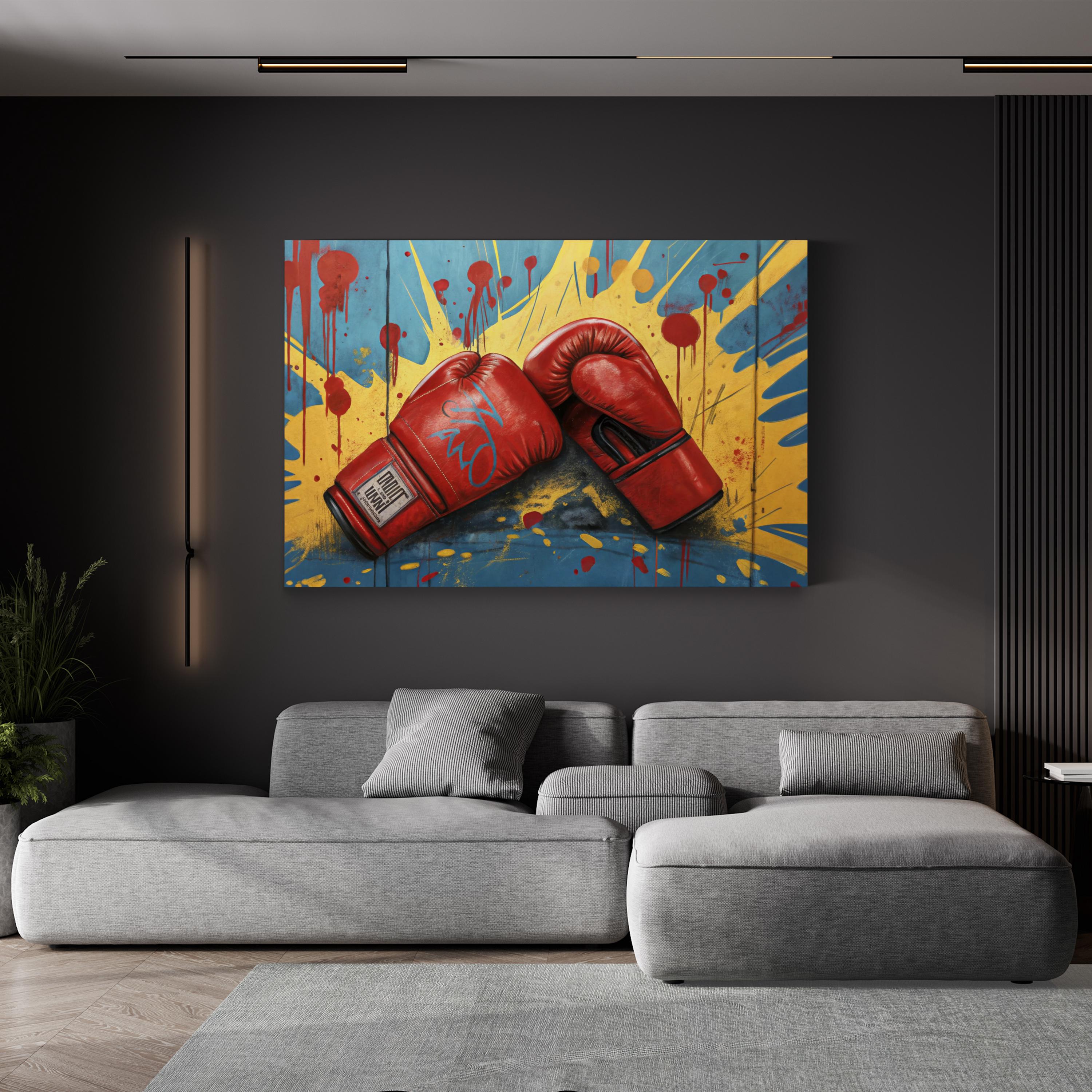 Palette Punch: The Art of Boxing Wall Art