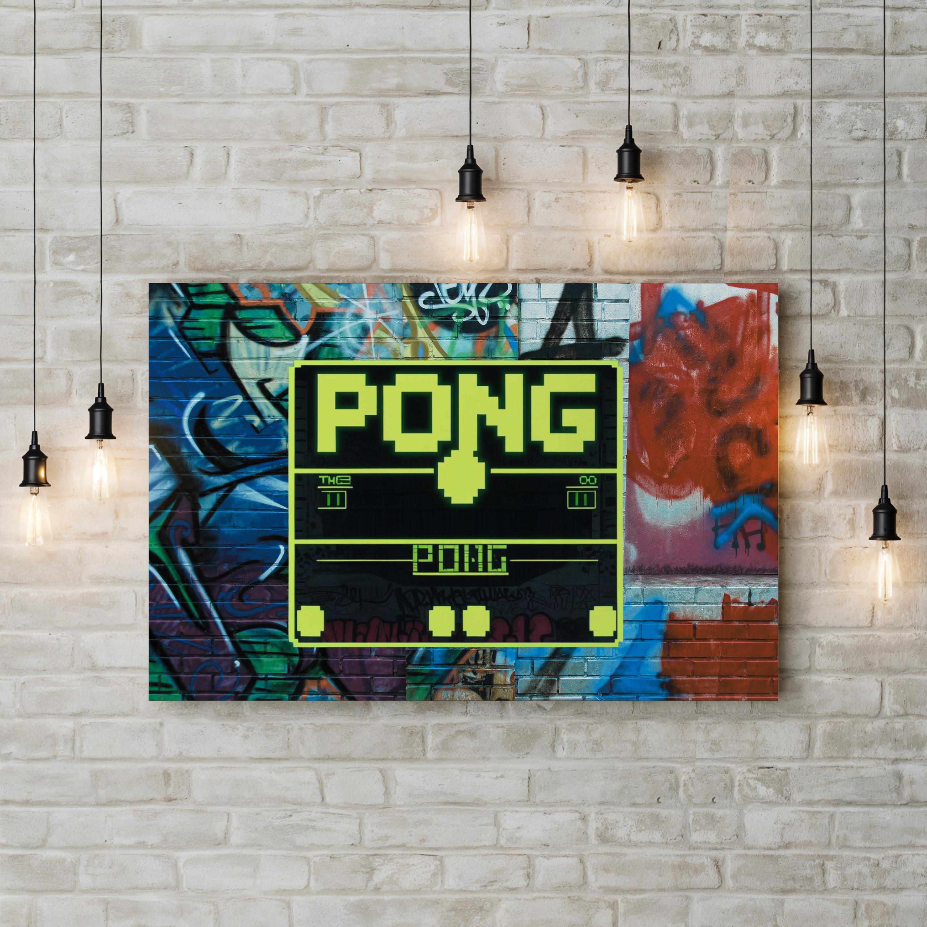 Retro Arcade Pixel Art Canvas – 80s Gaming Wall Art