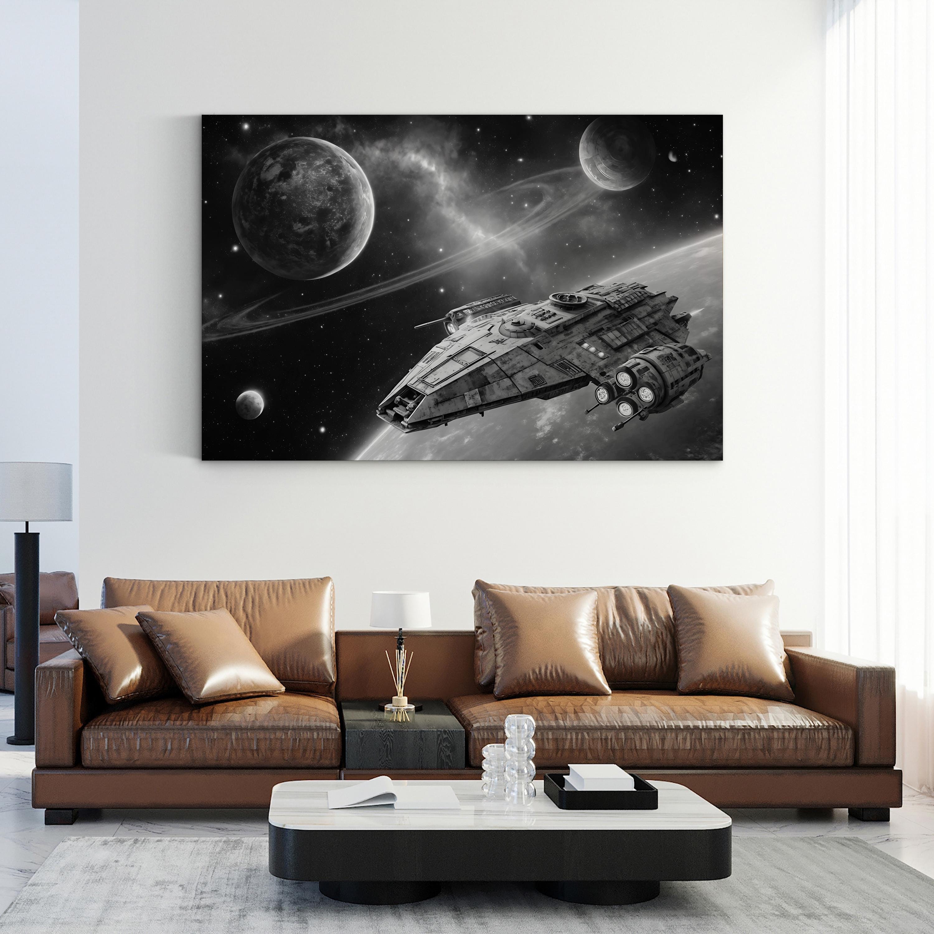 Hit the Throttle Canvas – Galactic Motivation Wall Art