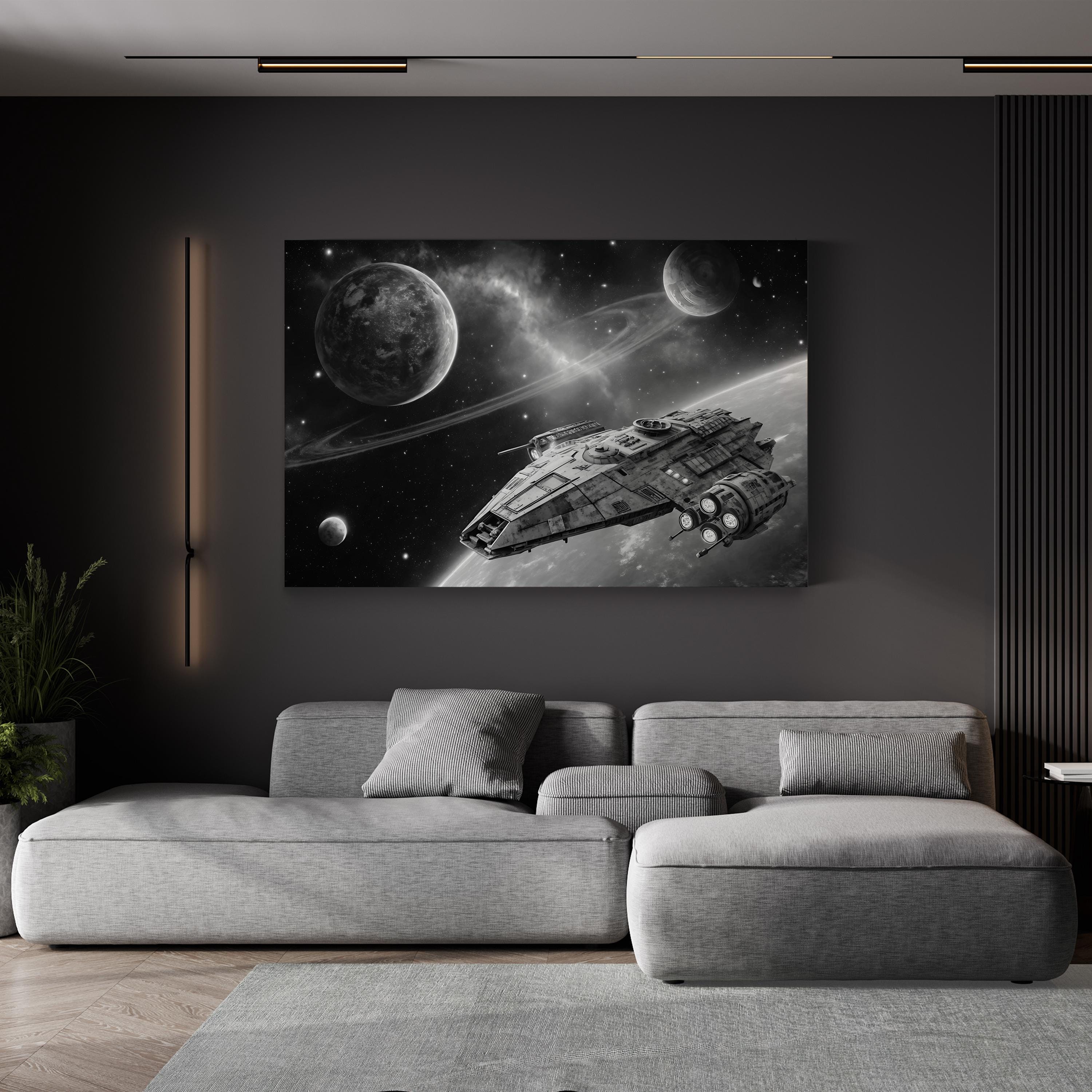 Hit the Throttle Canvas – Galactic Motivation Wall Art