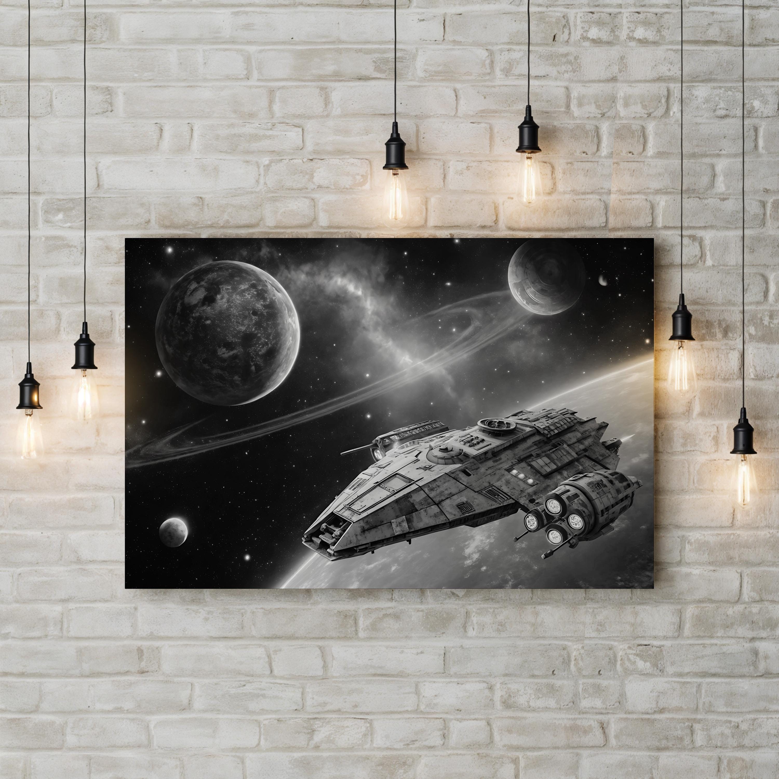Hit the Throttle Canvas – Galactic Motivation Wall Art