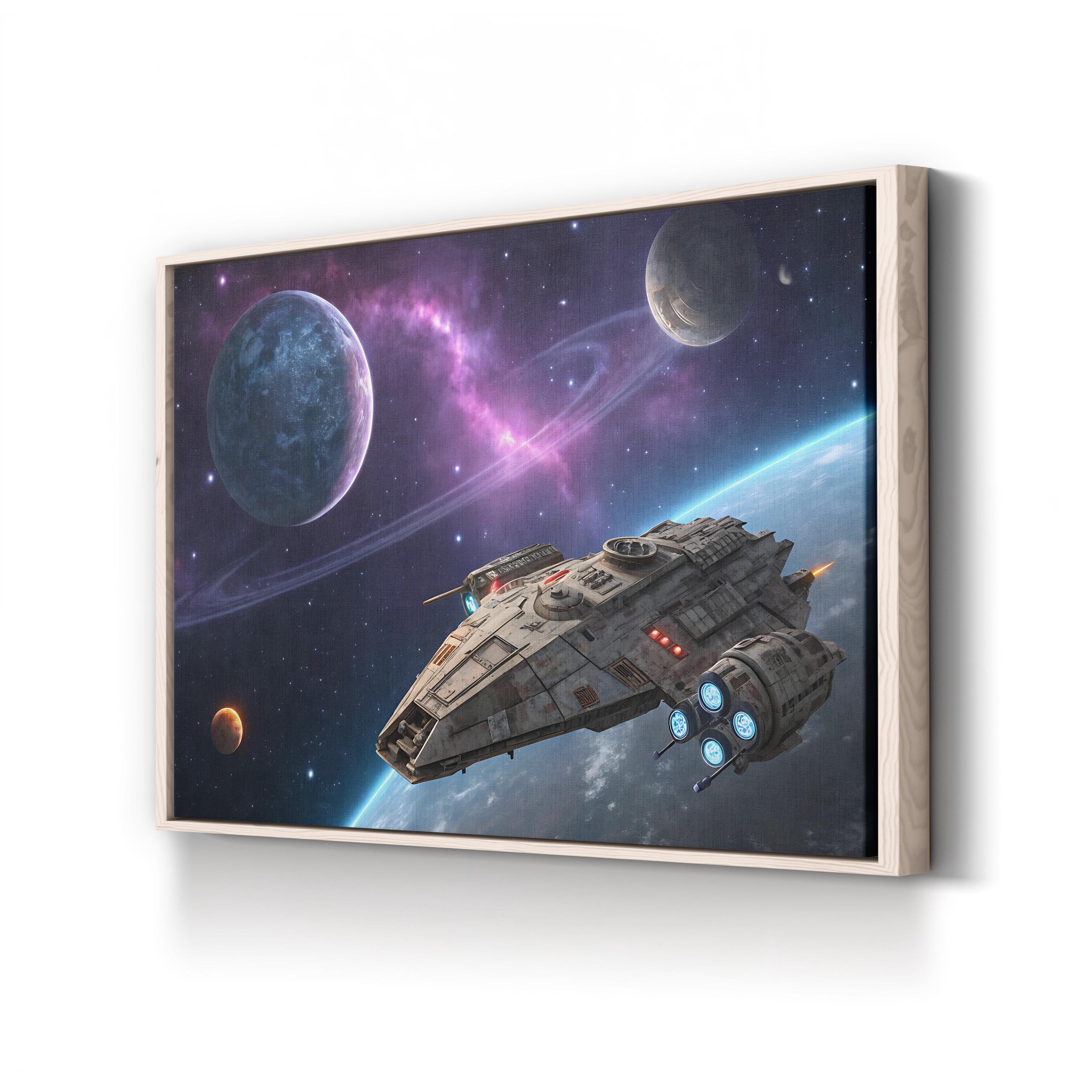 Full Speed Ahead Canvas – Galactic Motivation Wall Art