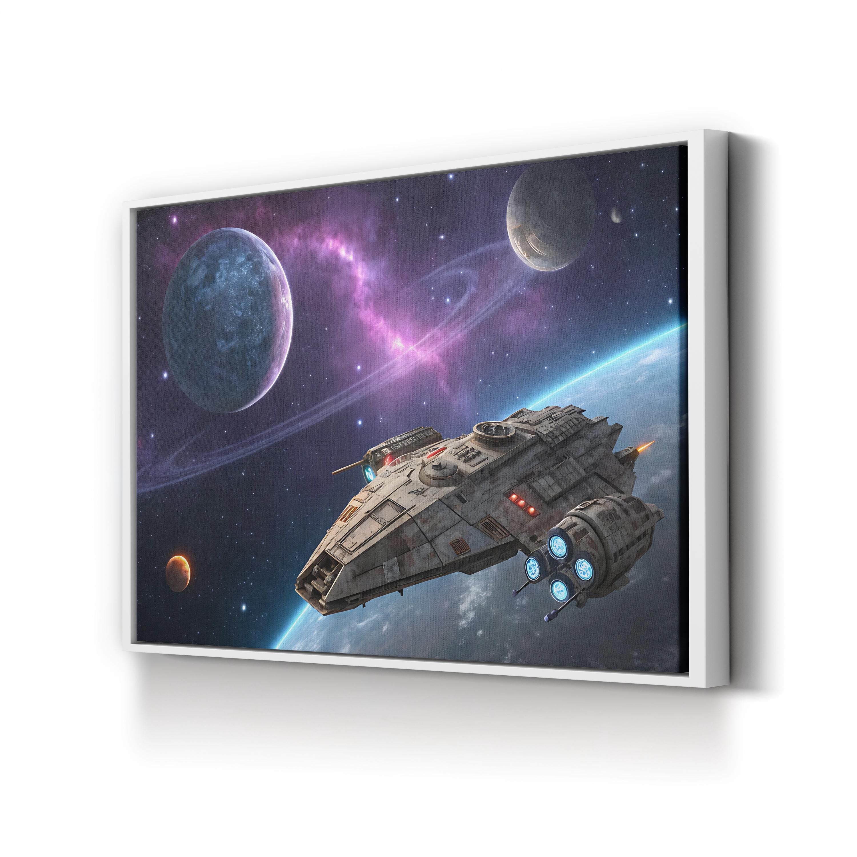 Full Speed Ahead Canvas – Galactic Motivation Wall Art