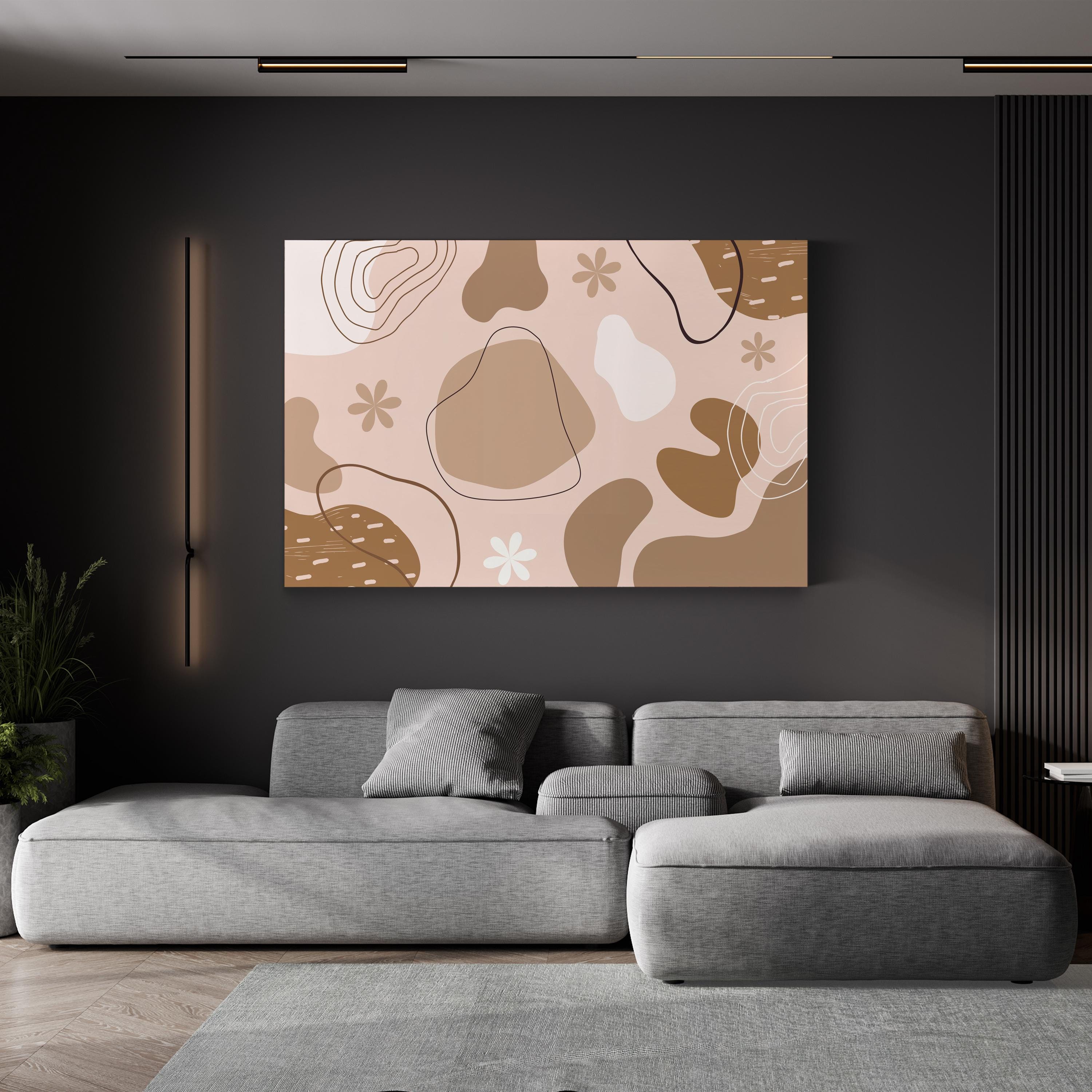 Mojave Desert Boho – Period Illustration Wall Art | Earthy Landscape Canvas Print