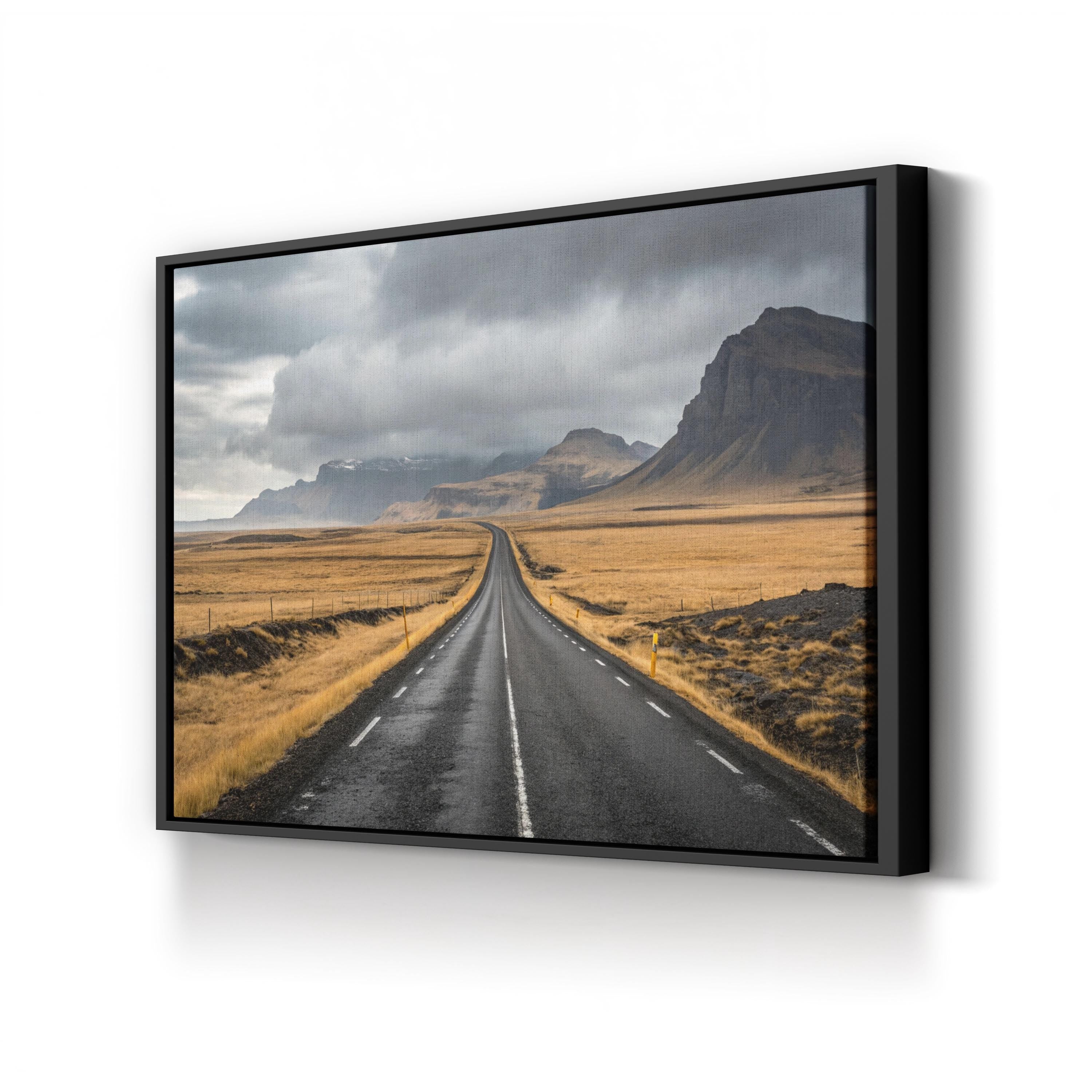 Icelandic Road Trip – Vintage Photography Wall Art | Nordic Landscape Canvas Print