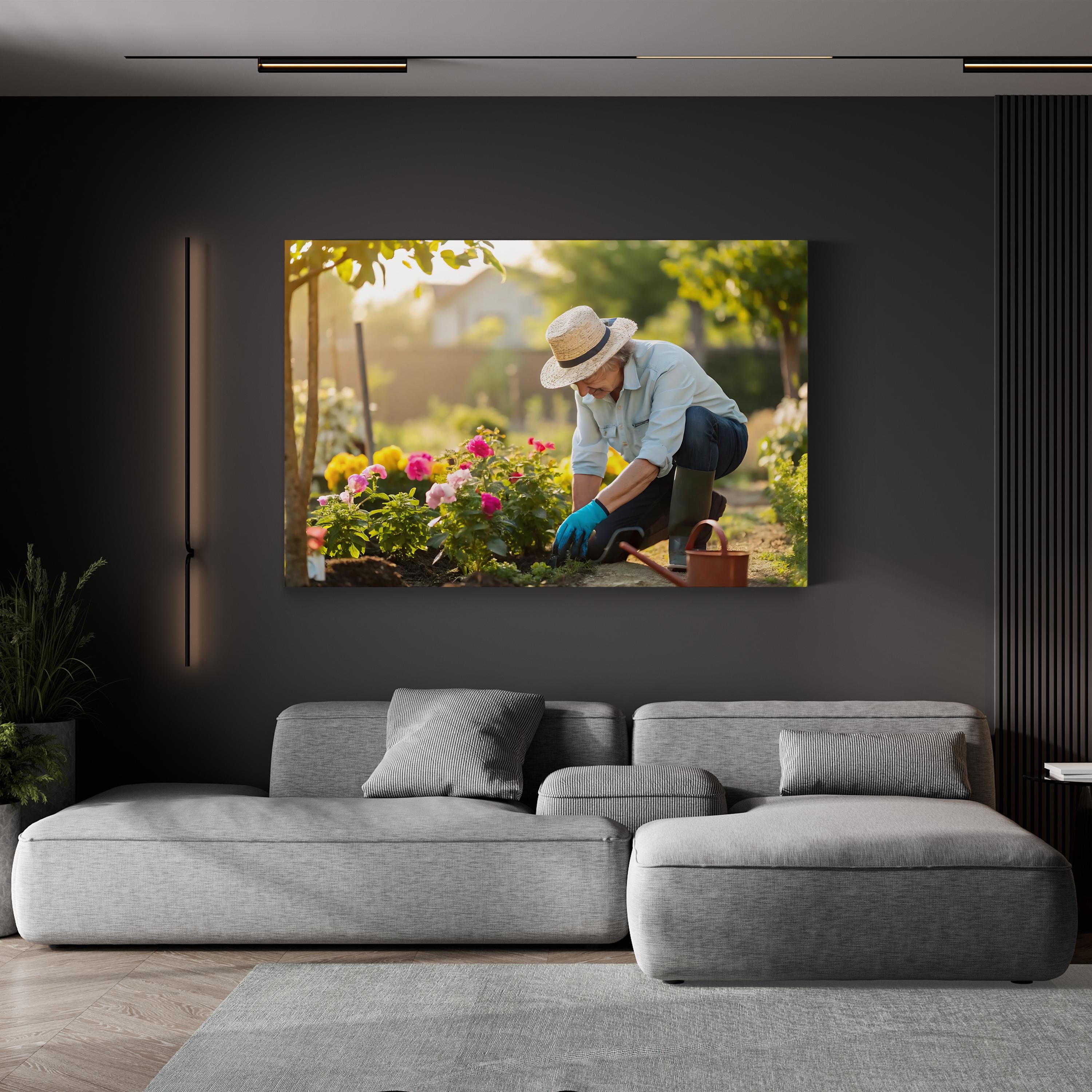Floral Garden – Vintage Photography Wall Art | Tranquil Blossoms Canvas Print