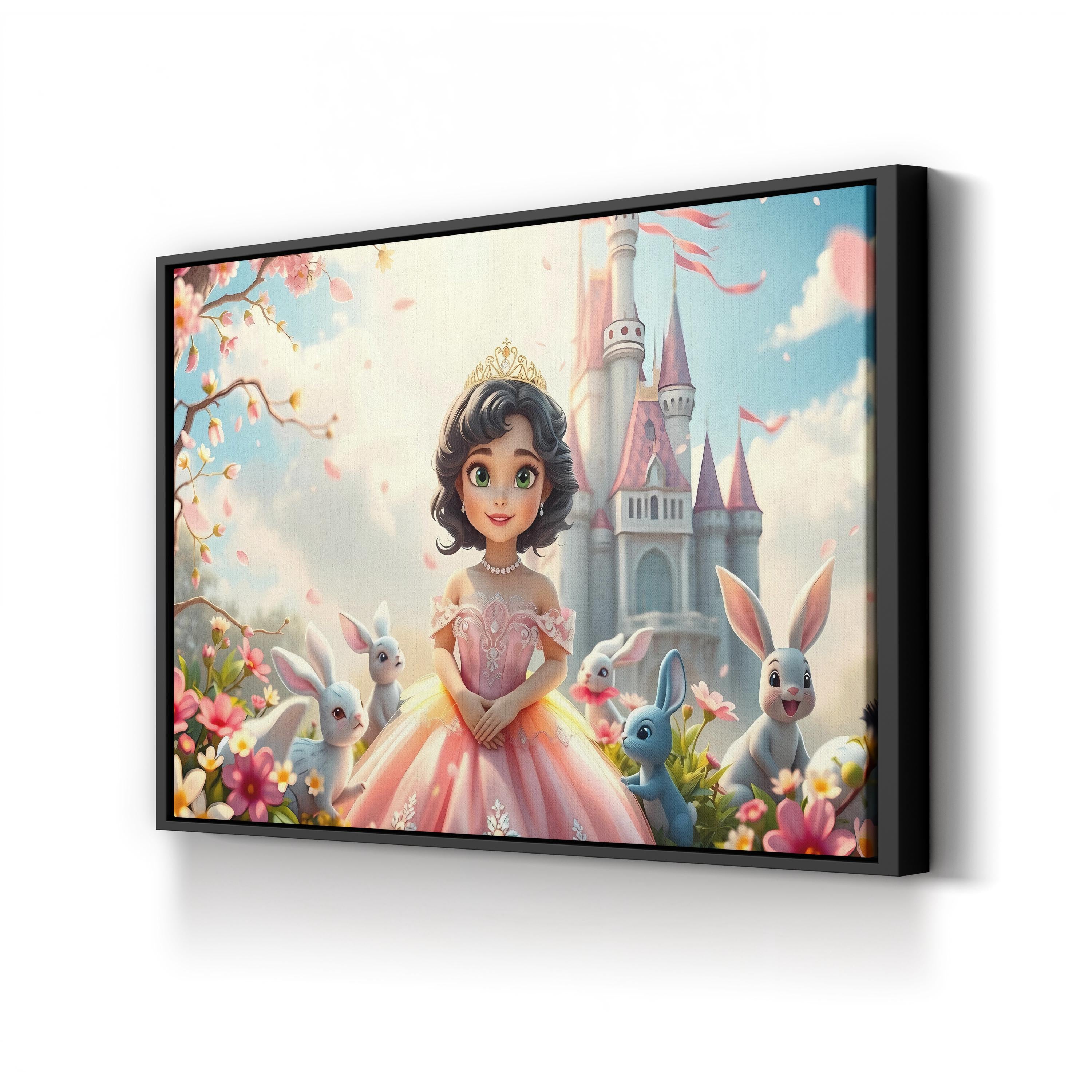 Fantasy Princess – Period Illustration Wall Art | Whimsical Fairytale Canvas Print