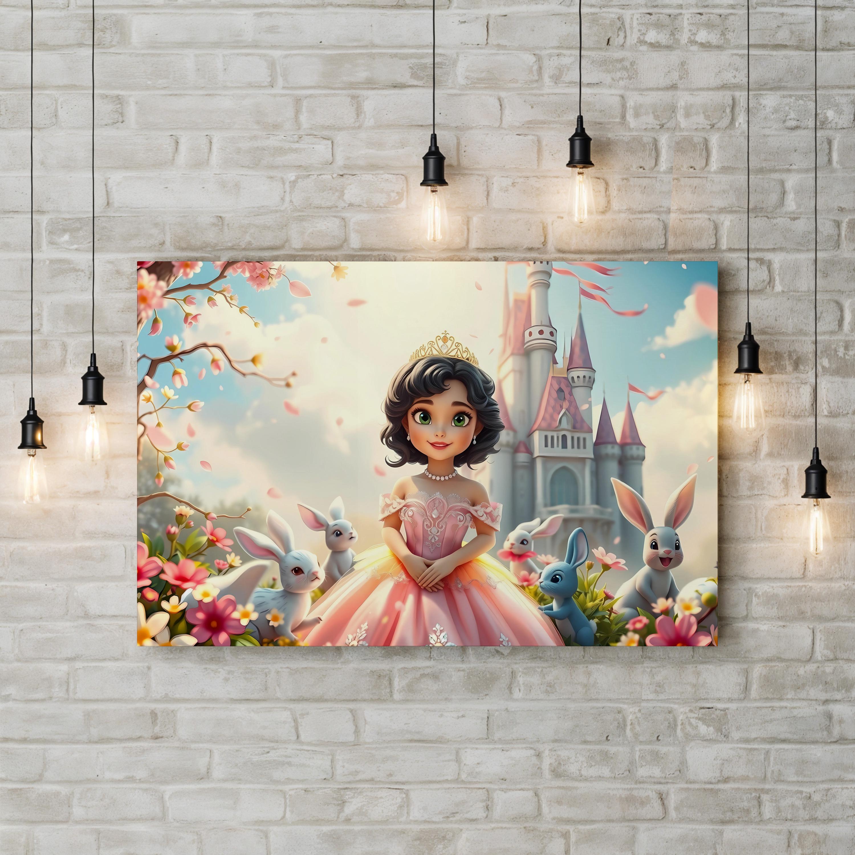 Fantasy Princess – Period Illustration Wall Art | Whimsical Fairytale Canvas Print