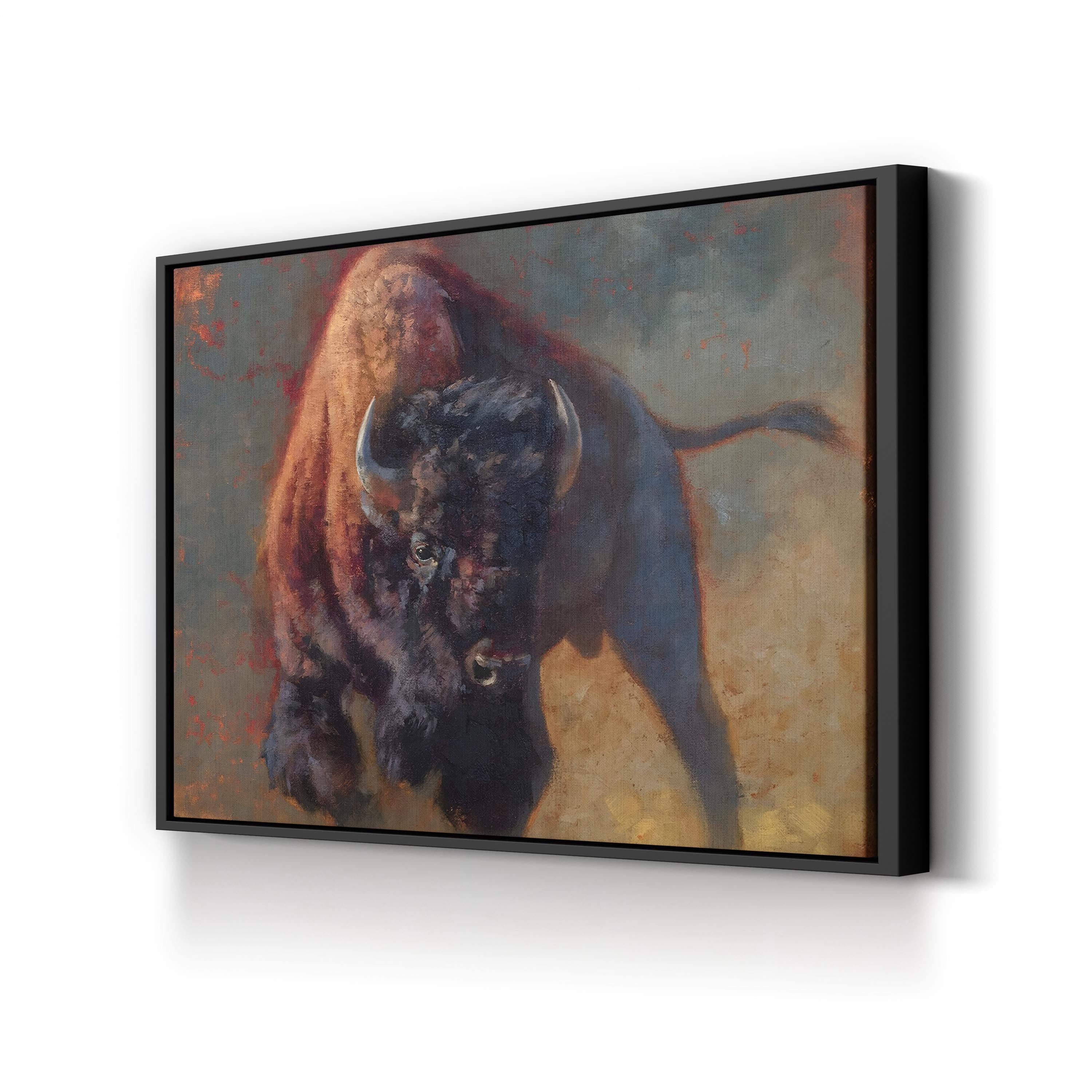 Full of Snort Wall Art by Julie Chapman – Modern Wildlife Canvas Print