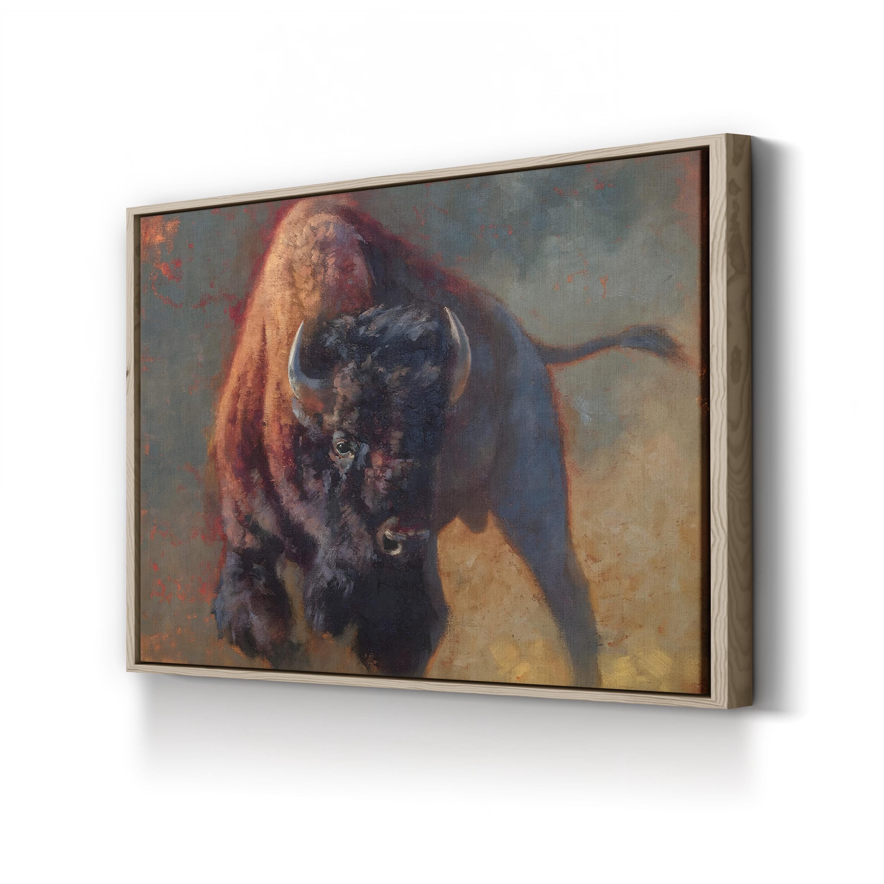 Full of Snort Wall Art by Julie Chapman – Modern Wildlife Canvas Print