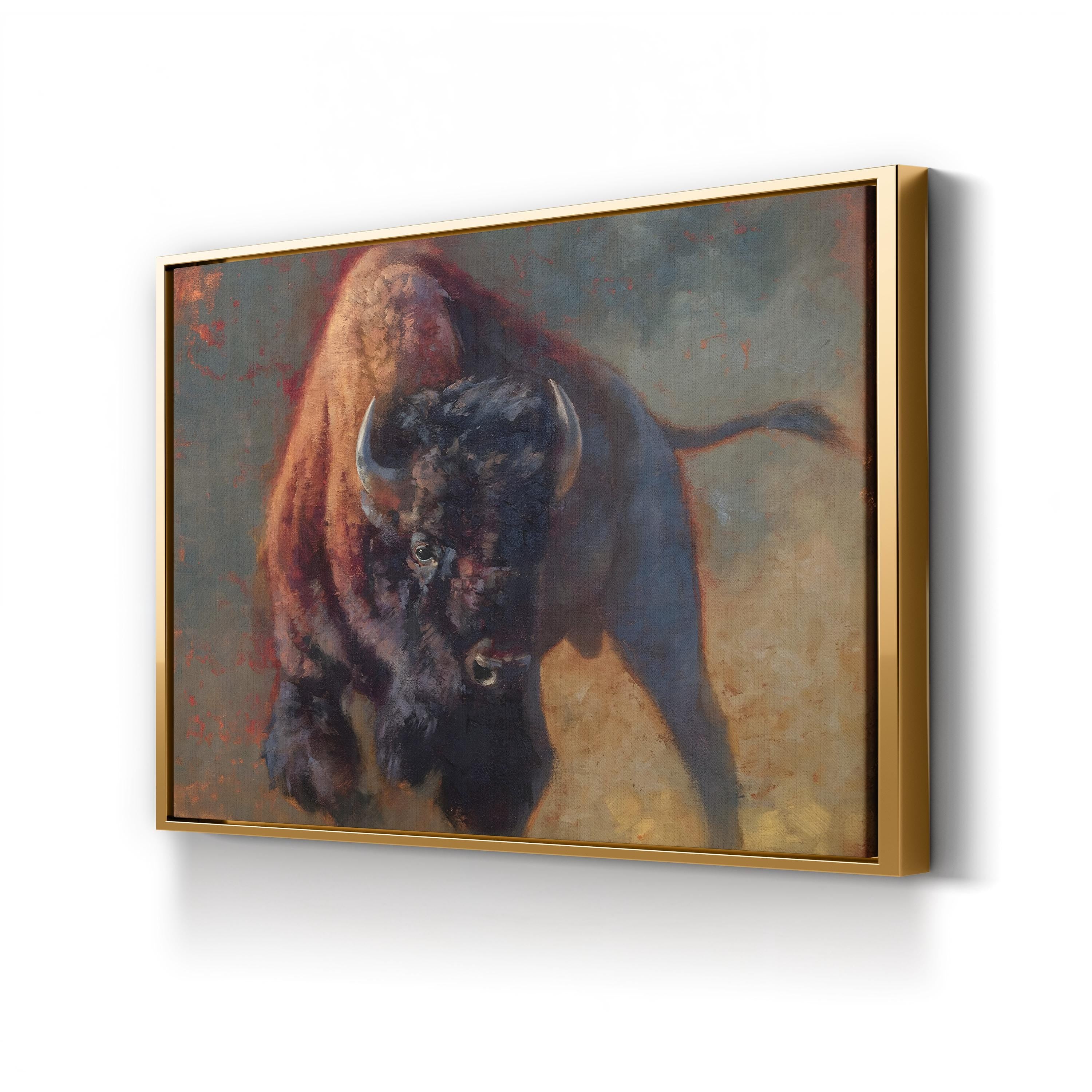 Full of Snort Wall Art by Julie Chapman – Modern Wildlife Canvas Print
