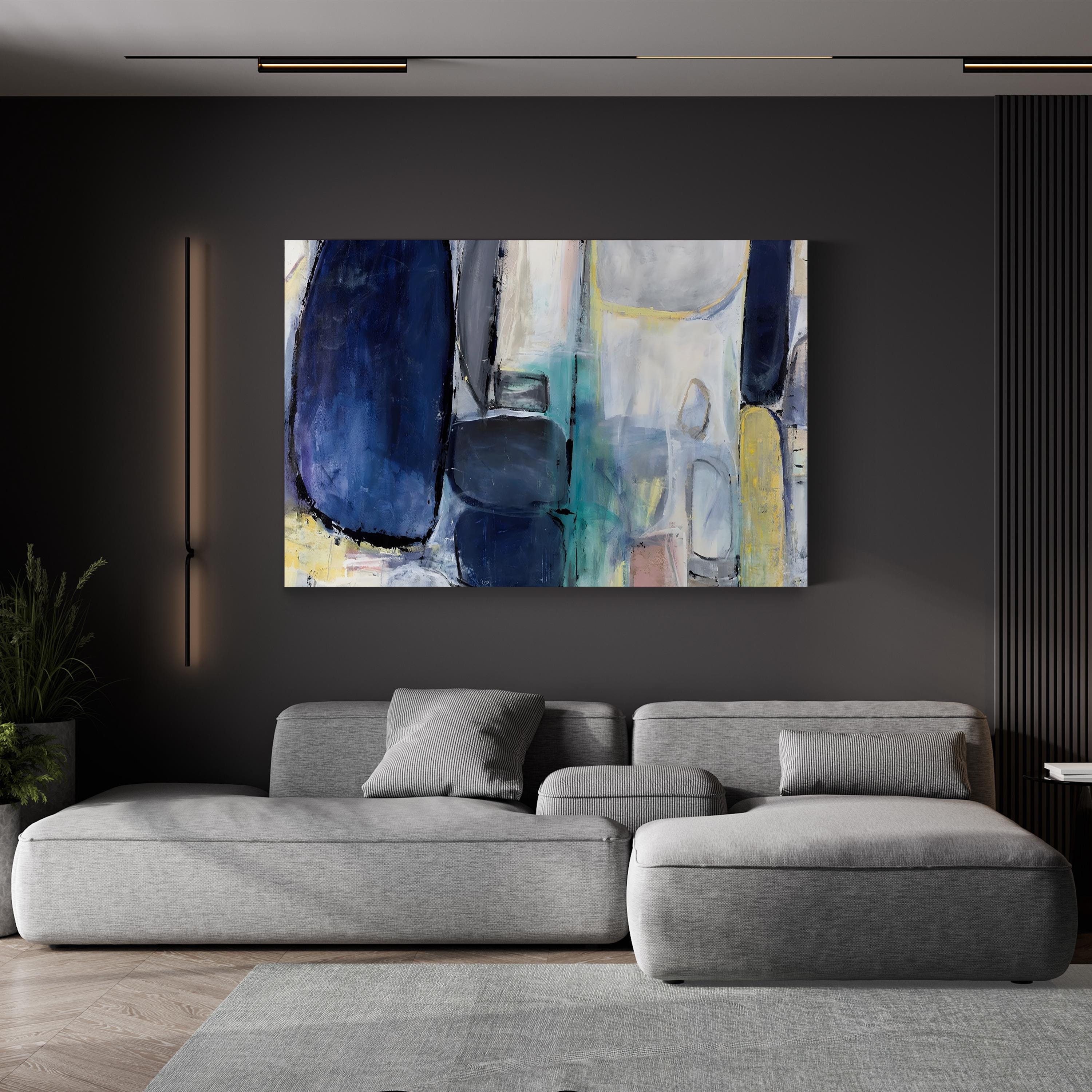 Galactic Auras Wall Art by Jodi Maas – Contemporary Abstract Painting Print