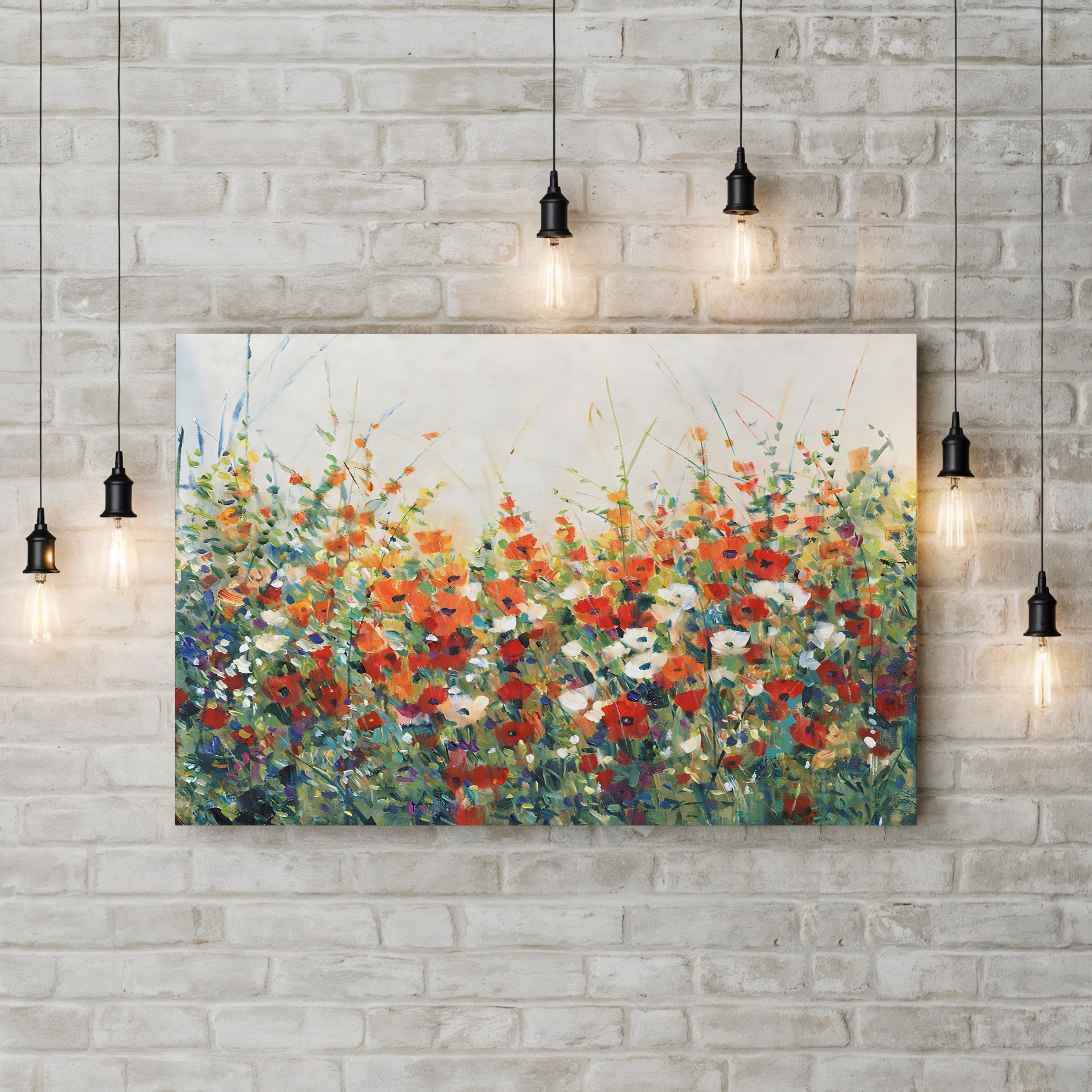 Garden in Bloom I Wall Art by Tim O’Toole – Contemporary Floral Canvas Print