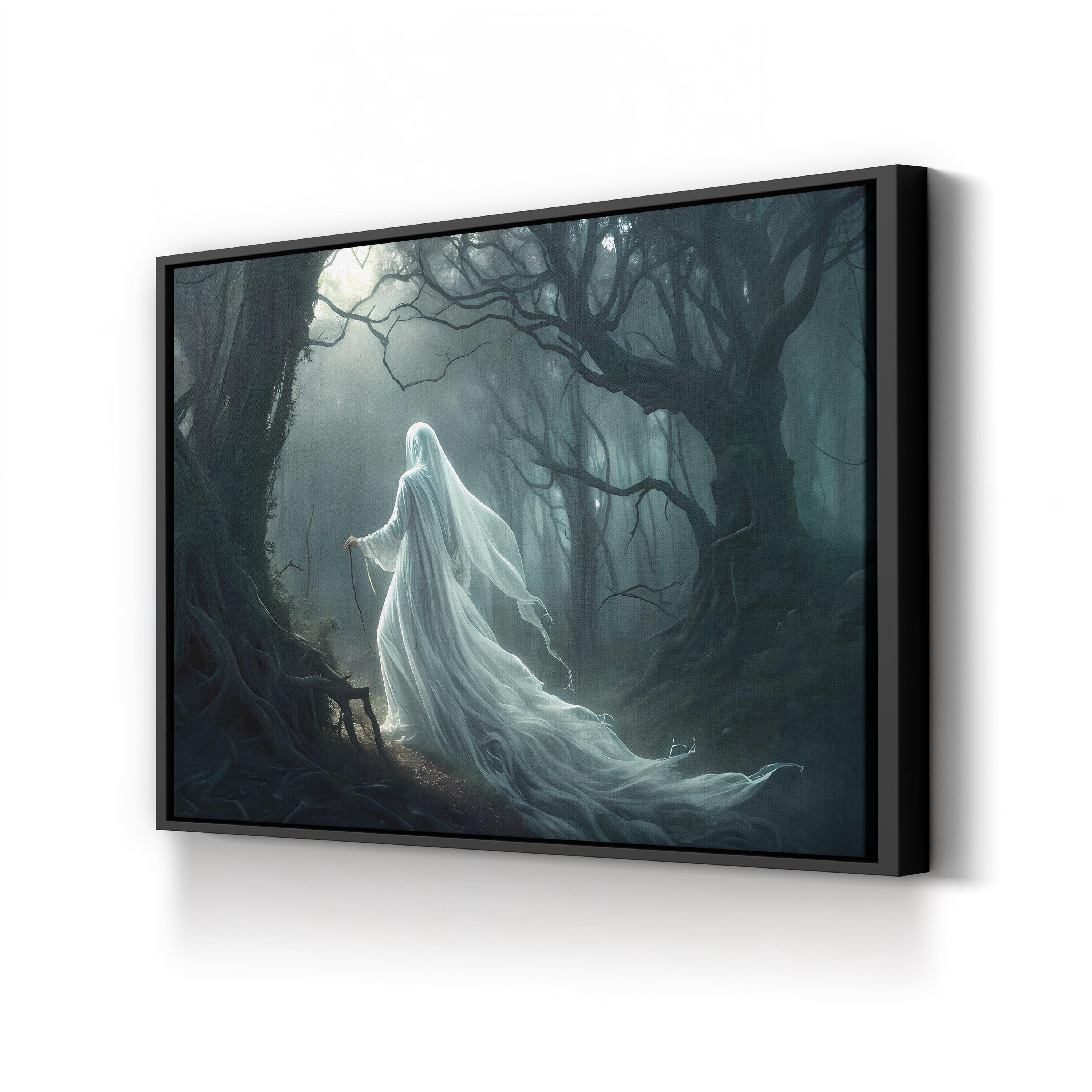 Mystical Forest – Period Illustration Wall Art | Ethereal Woodland Canvas Print