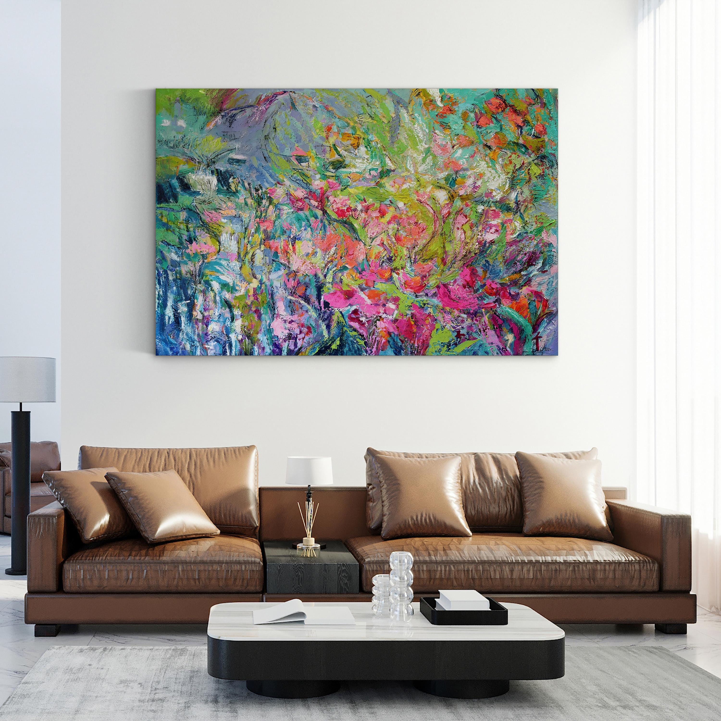 Garden of Light III Wall Art by Dorothy Fagan: Contemporary Botanical Canvas Print