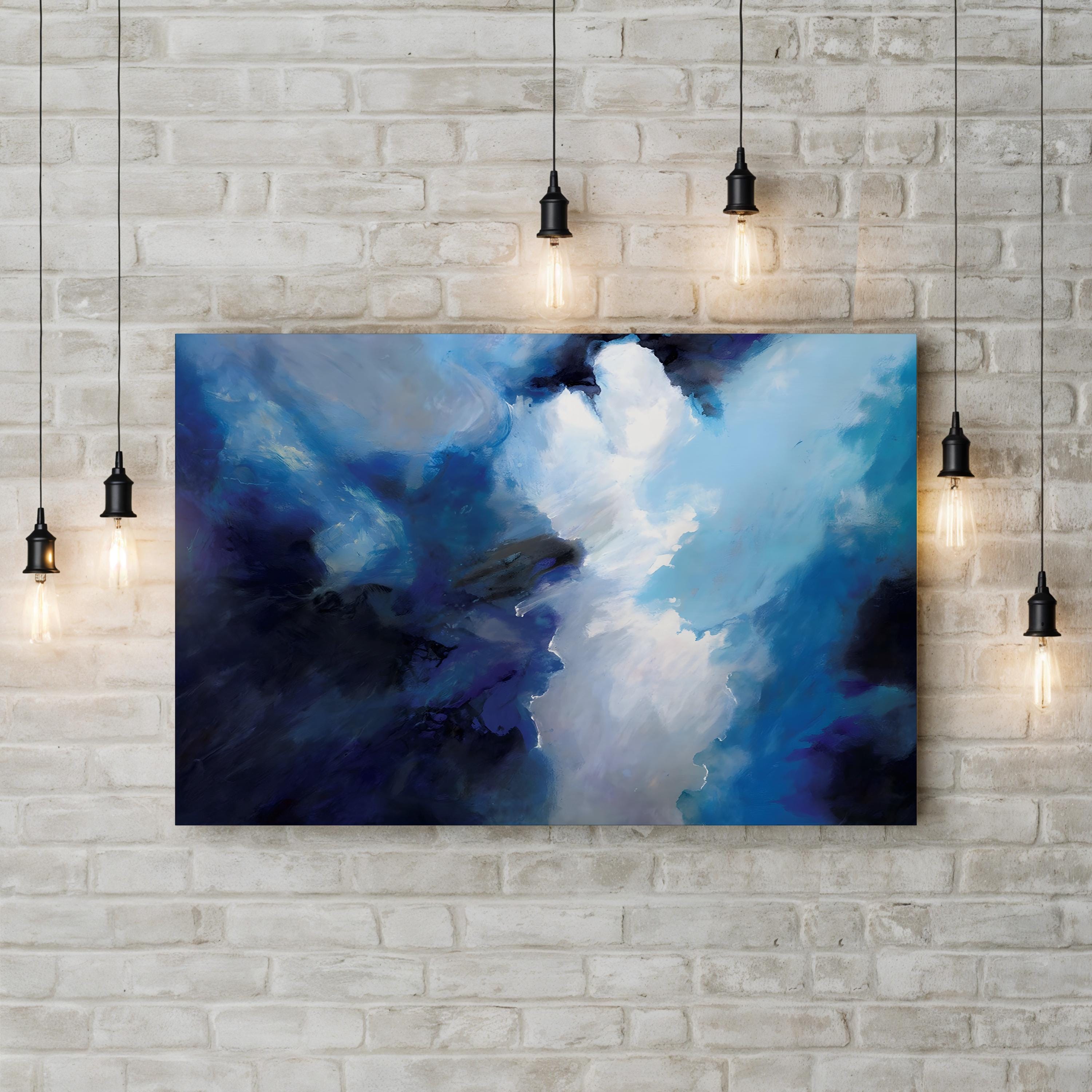 Gathering Storm Clouds Wall Art – Abstract Atmosphere | Contemporary Cloudscape Canvas Print