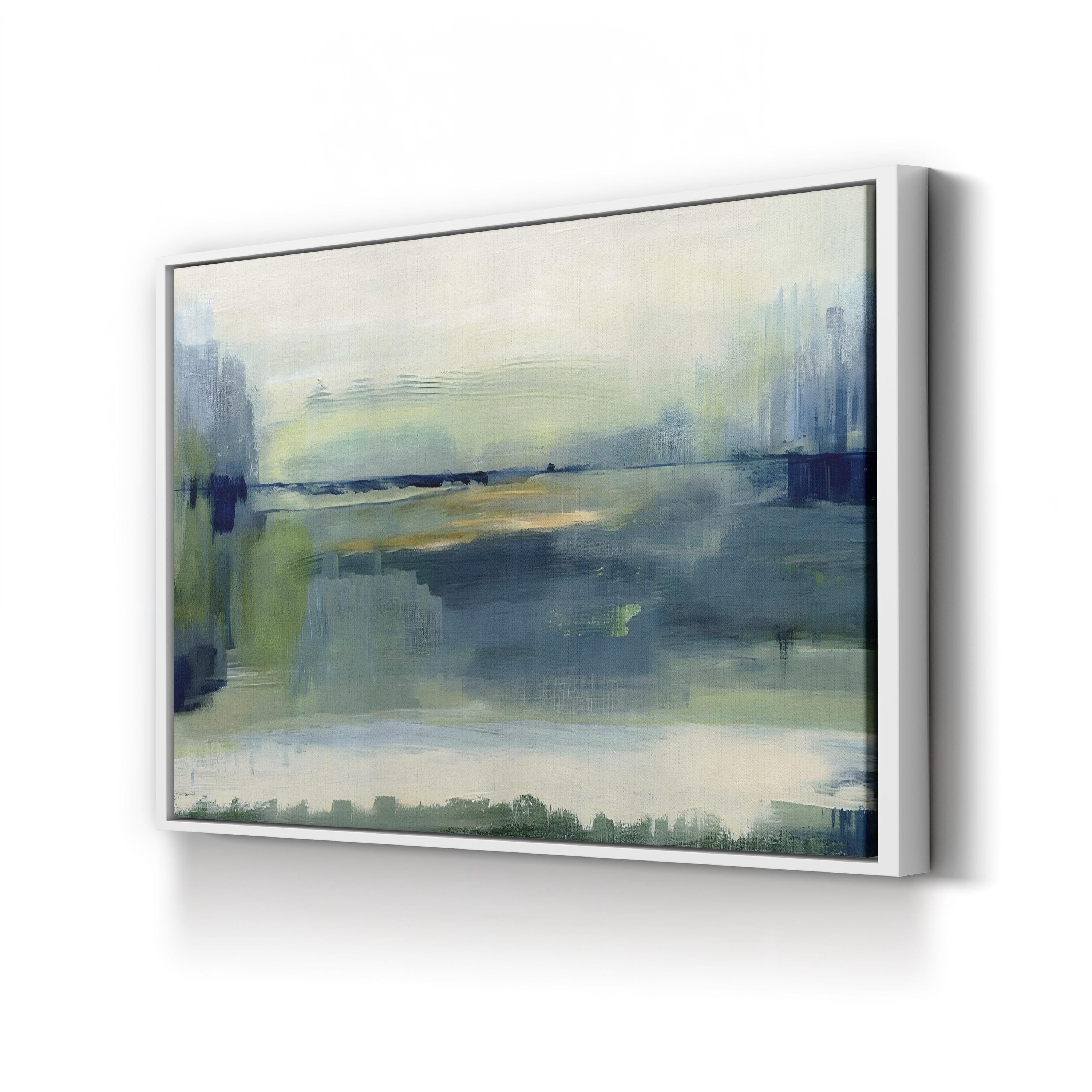 Glistening Meadow by Susan Jill canvas print in White Framed canvas