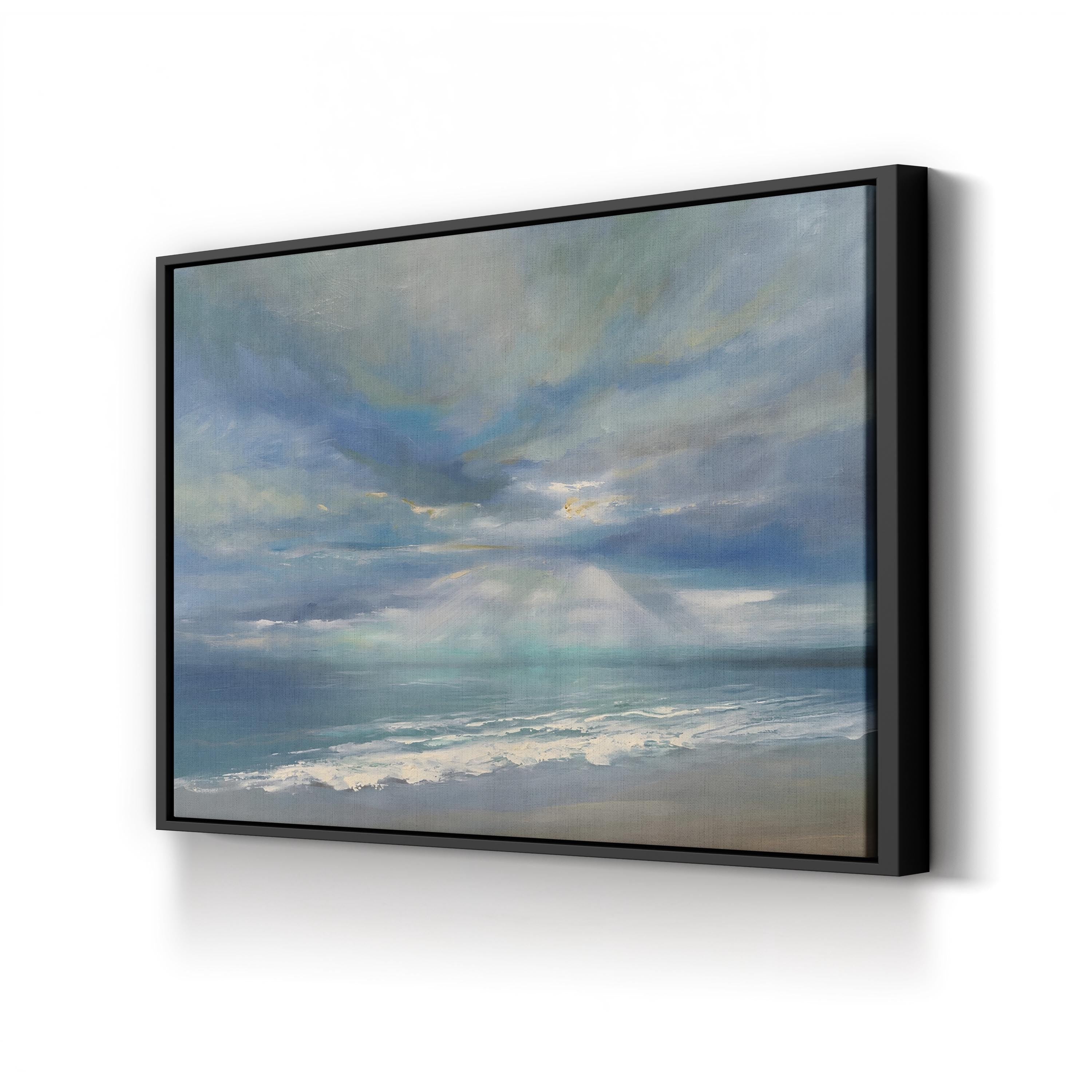 God Rays Wall Art | Dramatic Sky Landscape Canvas by Sheila Finch