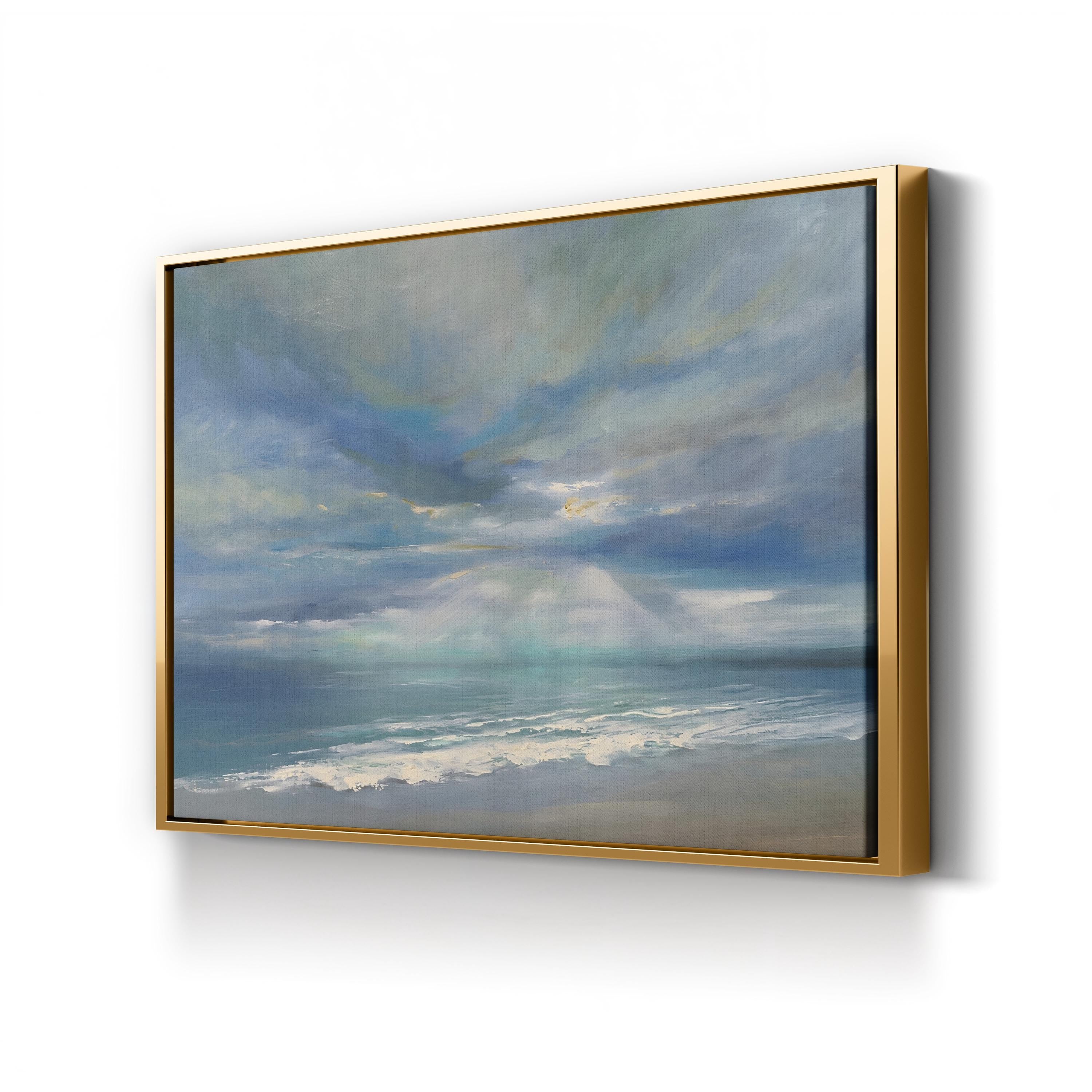 God Rays Wall Art | Dramatic Sky Landscape Canvas by Sheila Finch