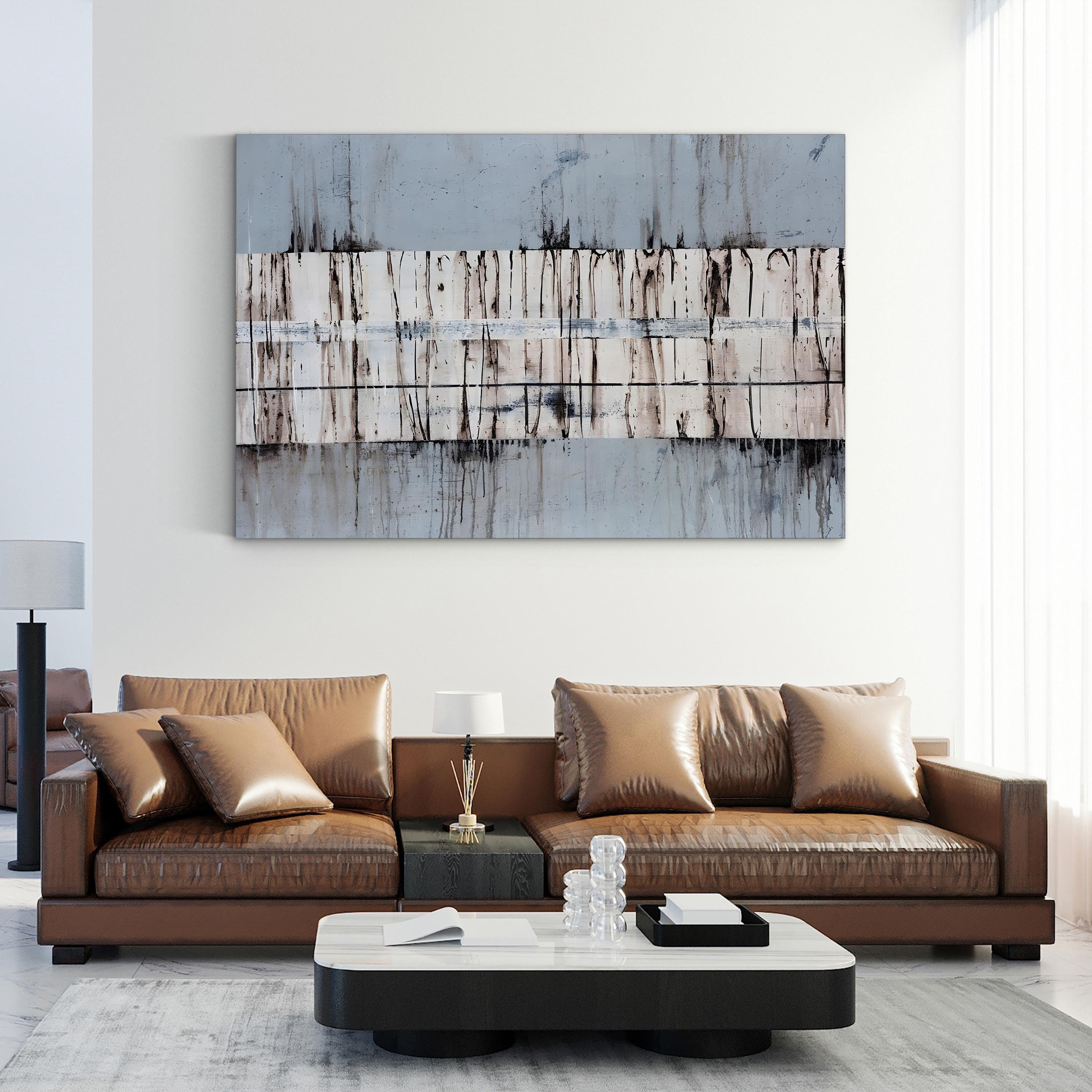 Granite Canvas Art by Sydney Edmunds – Framed Abstract Stone Texture Wall Art