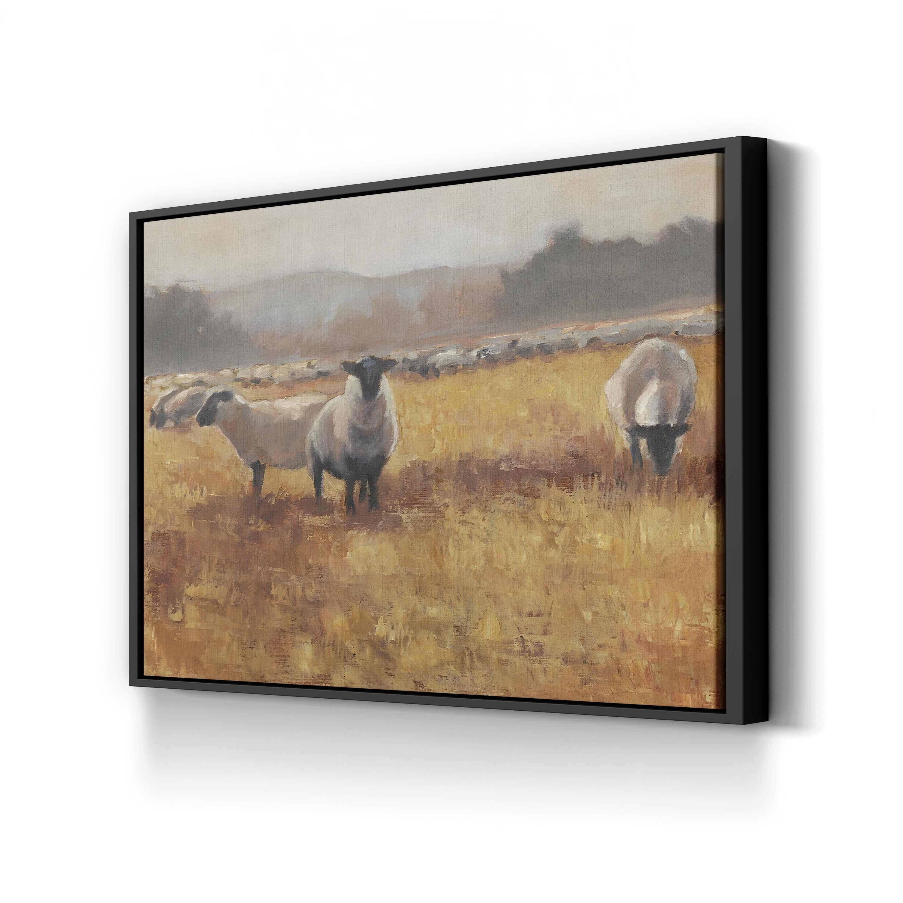 Grazing at Sunset I Wall Art by Ethan Harper – Wildlife Landscape Canvas Print
