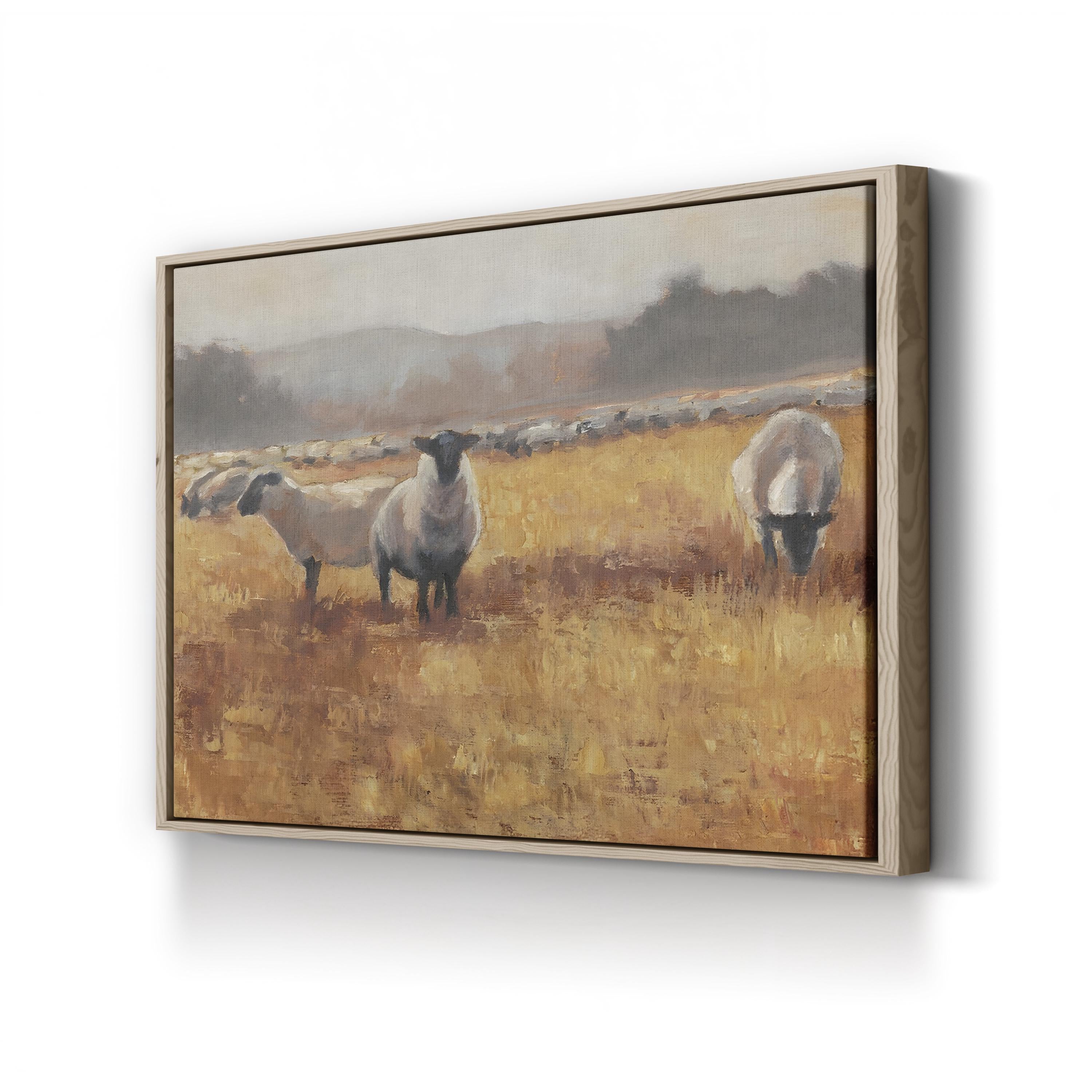 Grazing at Sunset I Wall Art by Ethan Harper – Wildlife Landscape Canvas Print