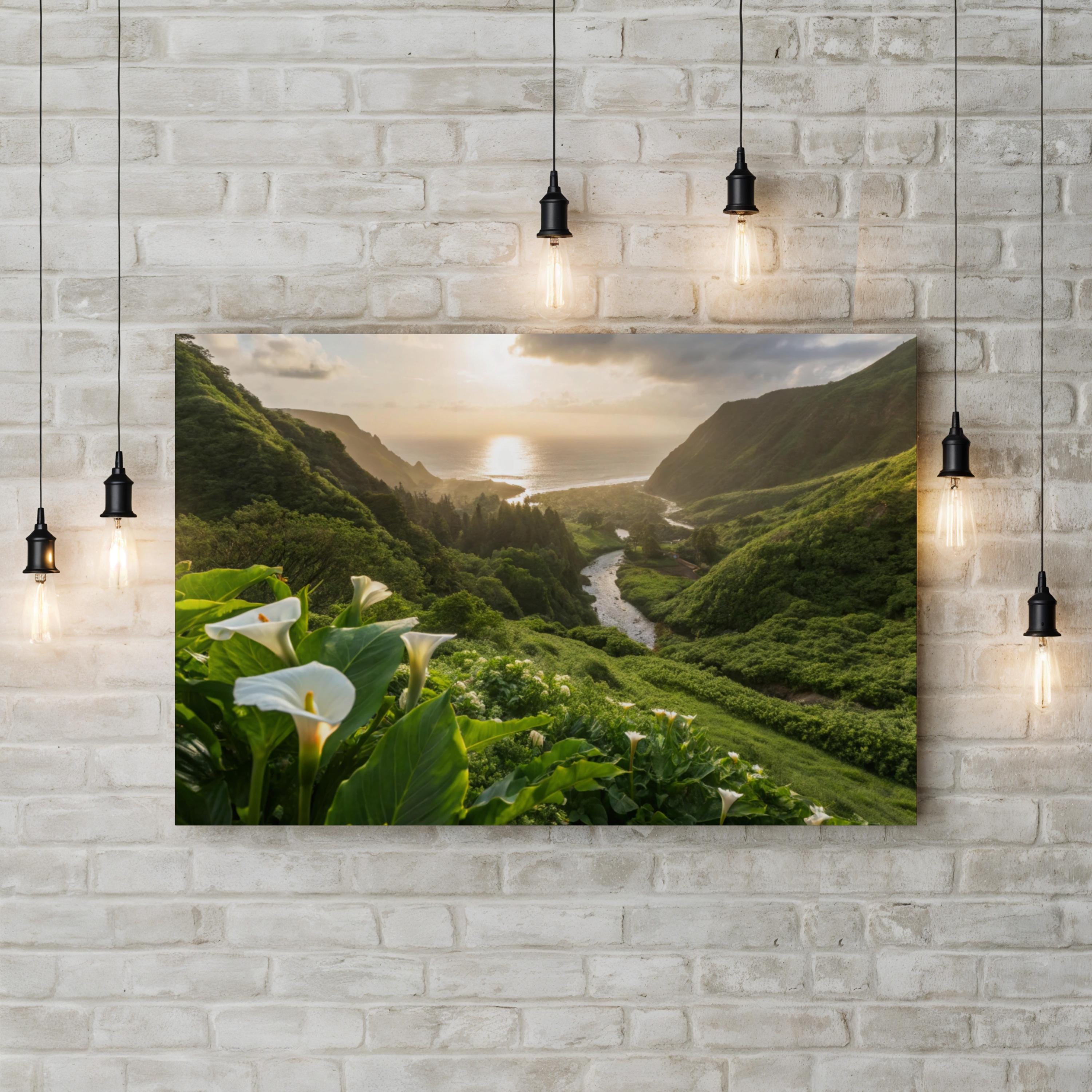 Calla Lily Valley – Vintage Photography Wall Art | Carmel Floral Landscape Canvas Print